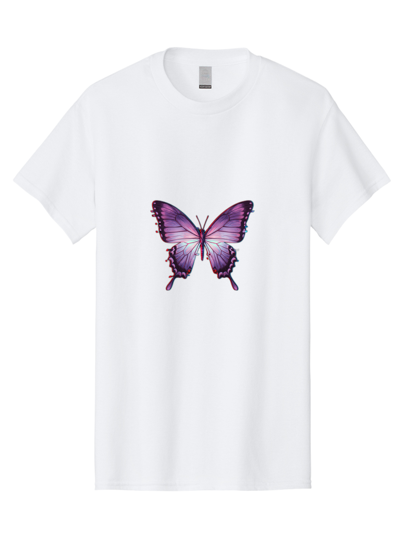Purple-Butterfly-2 Men'S Graphic Tee, 100% Cotton, Comfortable Casual Summer Wear, Machine Washable, Vintage Camera, Old Camera, Antique Camera, Black Camera, Classic Photography, Photography Equipment, Nostalgic Device, Film Camera, Bai258