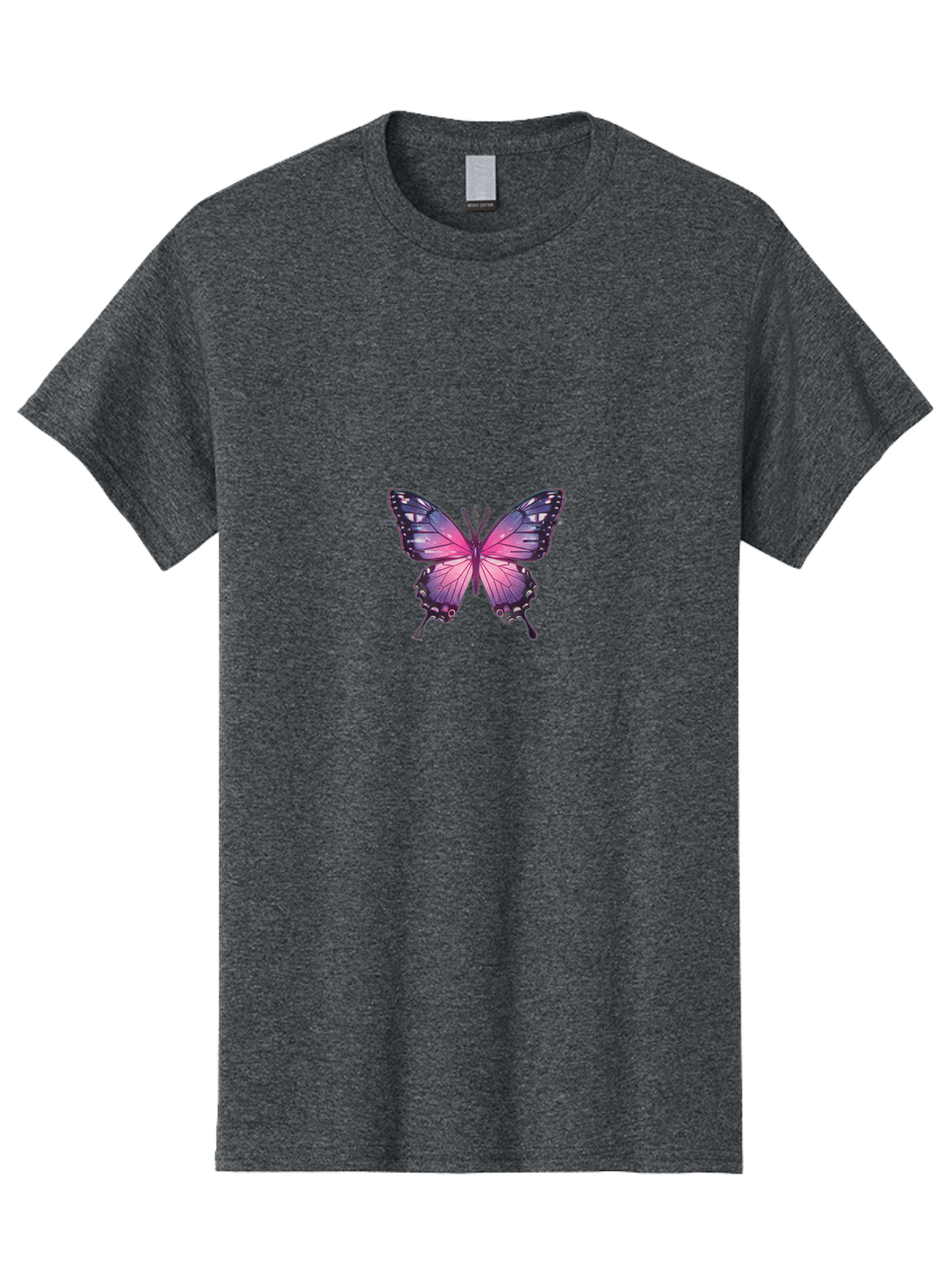 Purple-Butterfly-3 Men'S Graphic Tee, 100% Cotton, Comfortable Casual Summer Wear, Machine Washable, Vintage Camera, Old Camera, Antique Camera, Black Camera, Classic Photography, Photography Equipment, Nostalgic Device, Film Camera, Bai259