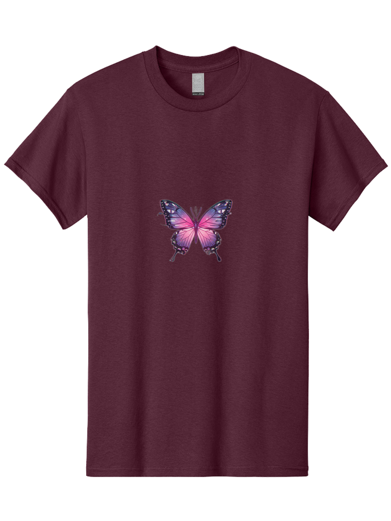 Purple-Butterfly-3 Men'S Graphic Tee, 100% Cotton, Comfortable Casual Summer Wear, Machine Washable, Vintage Camera, Old Camera, Antique Camera, Black Camera, Classic Photography, Photography Equipment, Nostalgic Device, Film Camera, Bai259