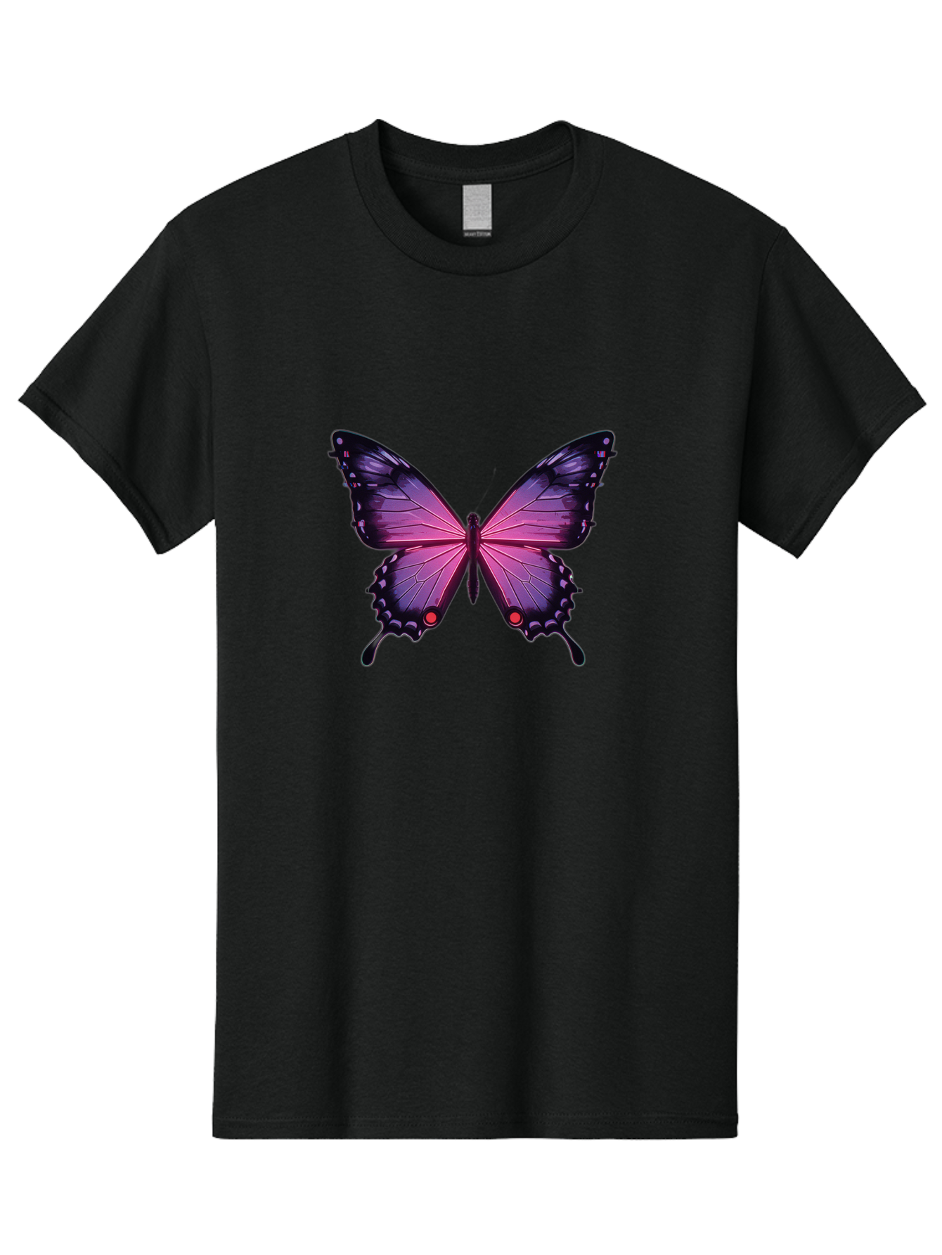 Purple-Butterfly-5 Men'S Graphic Tee, 100% Cotton, Comfortable Casual Summer Wear, Machine Washable, Vintage Camera, Old Camera, Antique Camera, Black Camera, Classic Photography, Photography Equipment, Nostalgic Device, Film Camera, Bai261