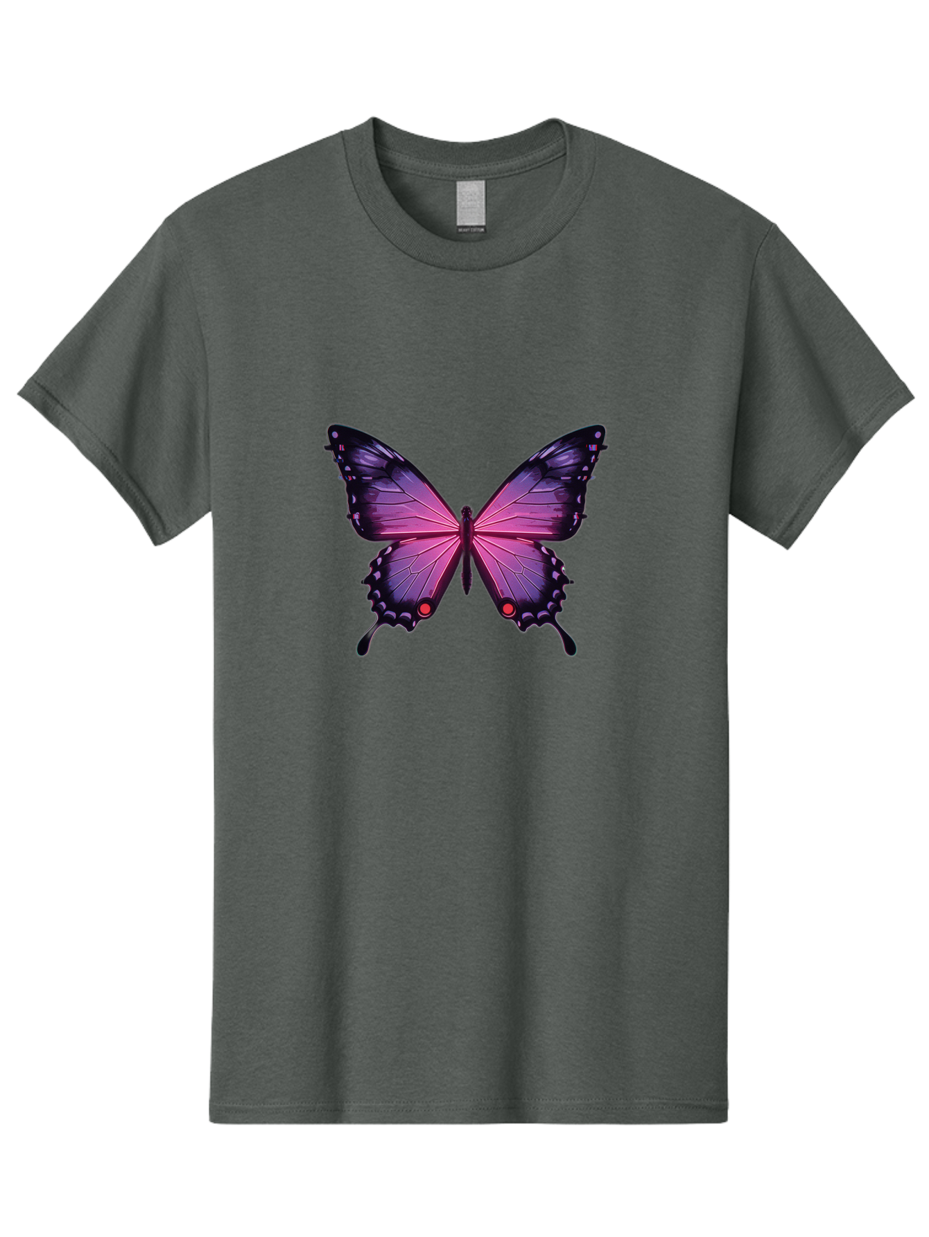 Purple-Butterfly-5 Men'S Graphic Tee, 100% Cotton, Comfortable Casual Summer Wear, Machine Washable, Vintage Camera, Old Camera, Antique Camera, Black Camera, Classic Photography, Photography Equipment, Nostalgic Device, Film Camera, Bai261