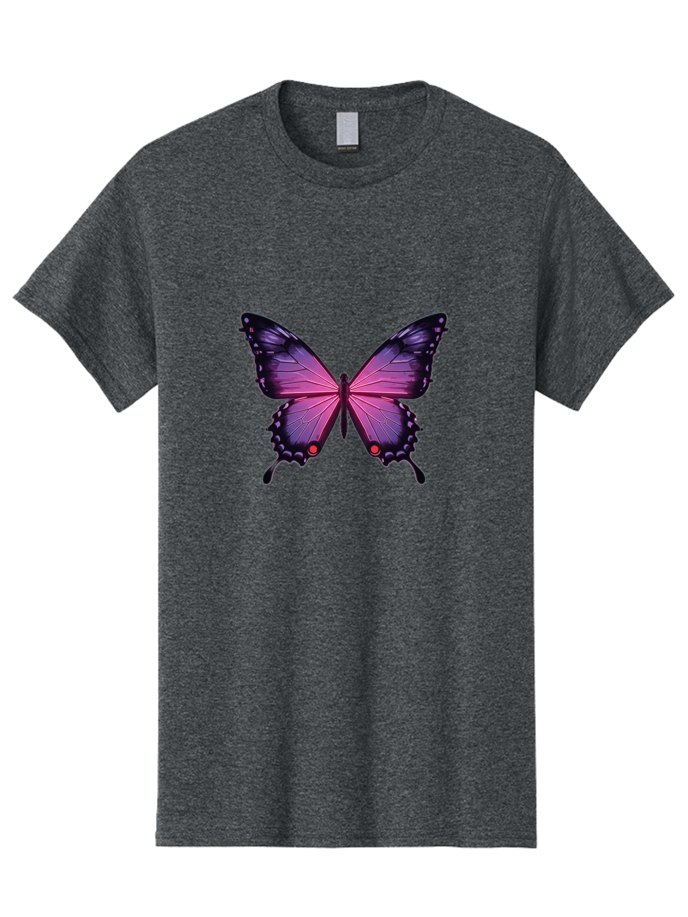 Purple-Butterfly-5 Men'S Graphic Tee, 100% Cotton, Comfortable Casual Summer Wear, Machine Washable, Vintage Camera, Old Camera, Antique Camera, Black Camera, Classic Photography, Photography Equipment, Nostalgic Device, Film Camera, Bai261