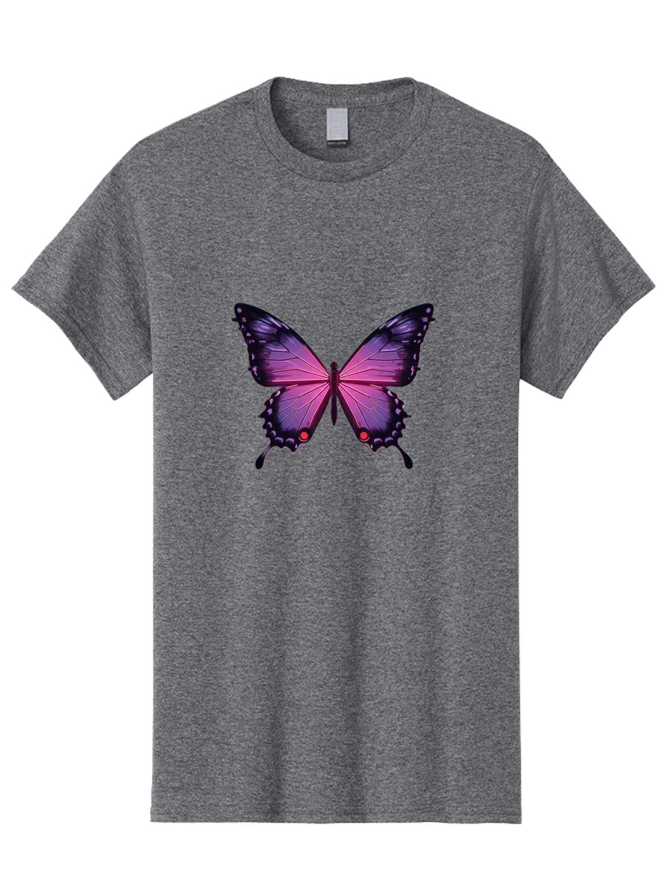 Purple-Butterfly-5 Men'S Graphic Tee, 100% Cotton, Comfortable Casual Summer Wear, Machine Washable, Vintage Camera, Old Camera, Antique Camera, Black Camera, Classic Photography, Photography Equipment, Nostalgic Device, Film Camera, Bai261