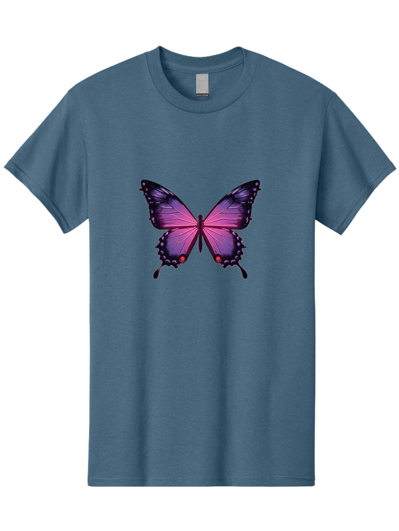 Purple-Butterfly-5 Men'S Graphic Tee, 100% Cotton, Comfortable Casual Summer Wear, Machine Washable, Vintage Camera, Old Camera, Antique Camera, Black Camera, Classic Photography, Photography Equipment, Nostalgic Device, Film Camera, Bai261