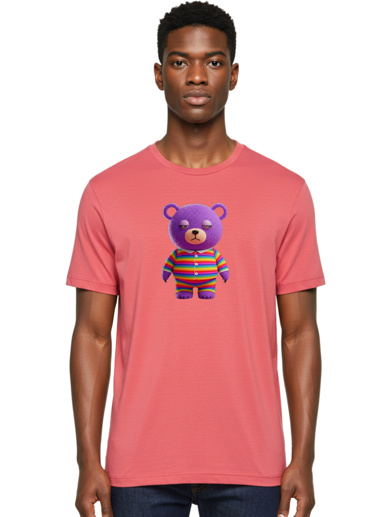 Purple-Teddy-Bear Men'S Graphic Tee, 100% Cotton, Comfortable Casual Summer Wear, Machine Washable, Vintage Camera, Old Camera, Antique Camera, Black Camera, Classic Photography, Photography Equipment, Nostalgic Device, Film Camera, Camera Art Bai263