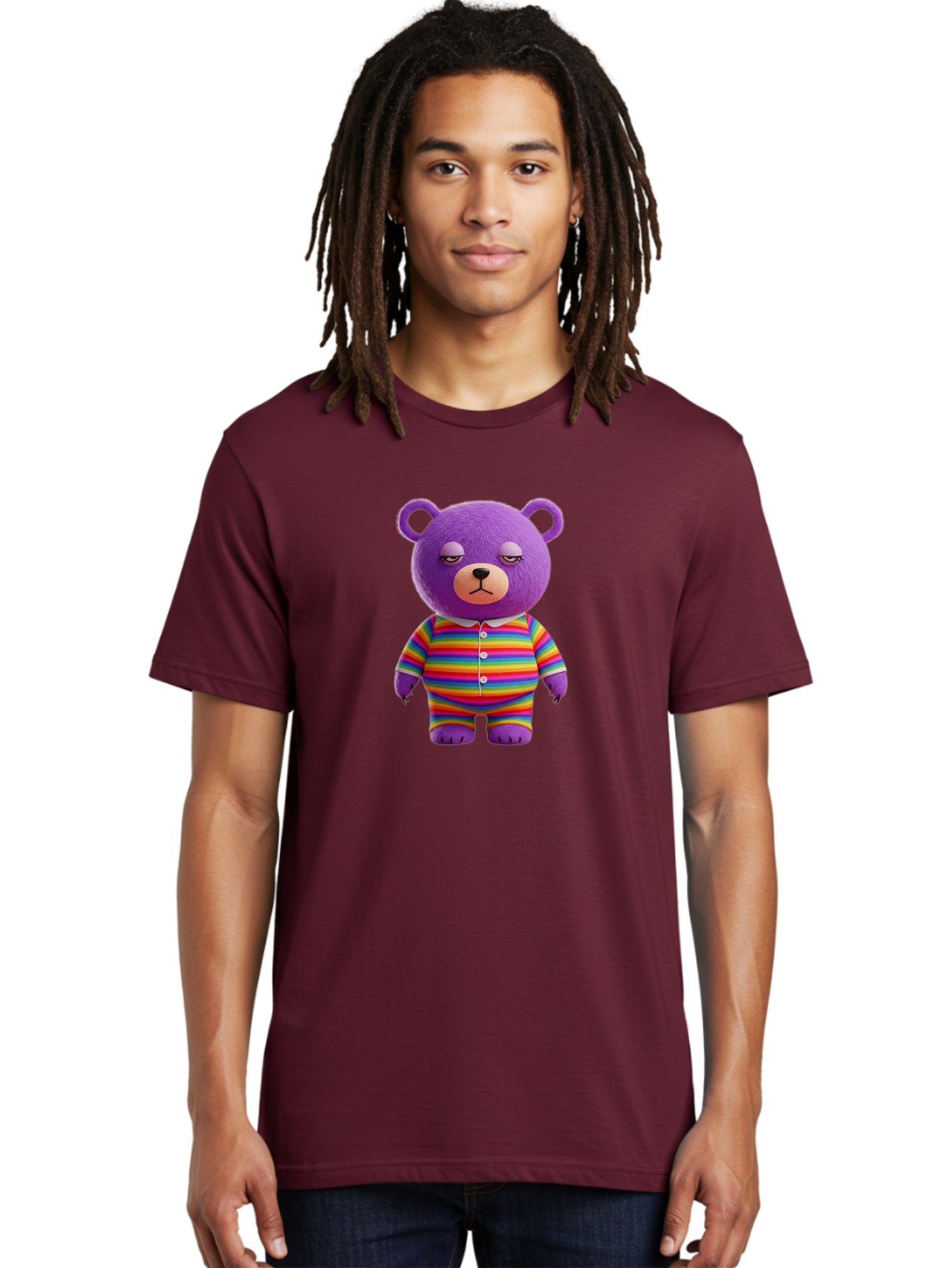 Purple-Teddy-Bear Men'S Graphic Tee, 100% Cotton, Comfortable Casual Summer Wear, Machine Washable, Vintage Camera, Old Camera, Antique Camera, Black Camera, Classic Photography, Photography Equipment, Nostalgic Device, Film Camera, Camera Art Bai263