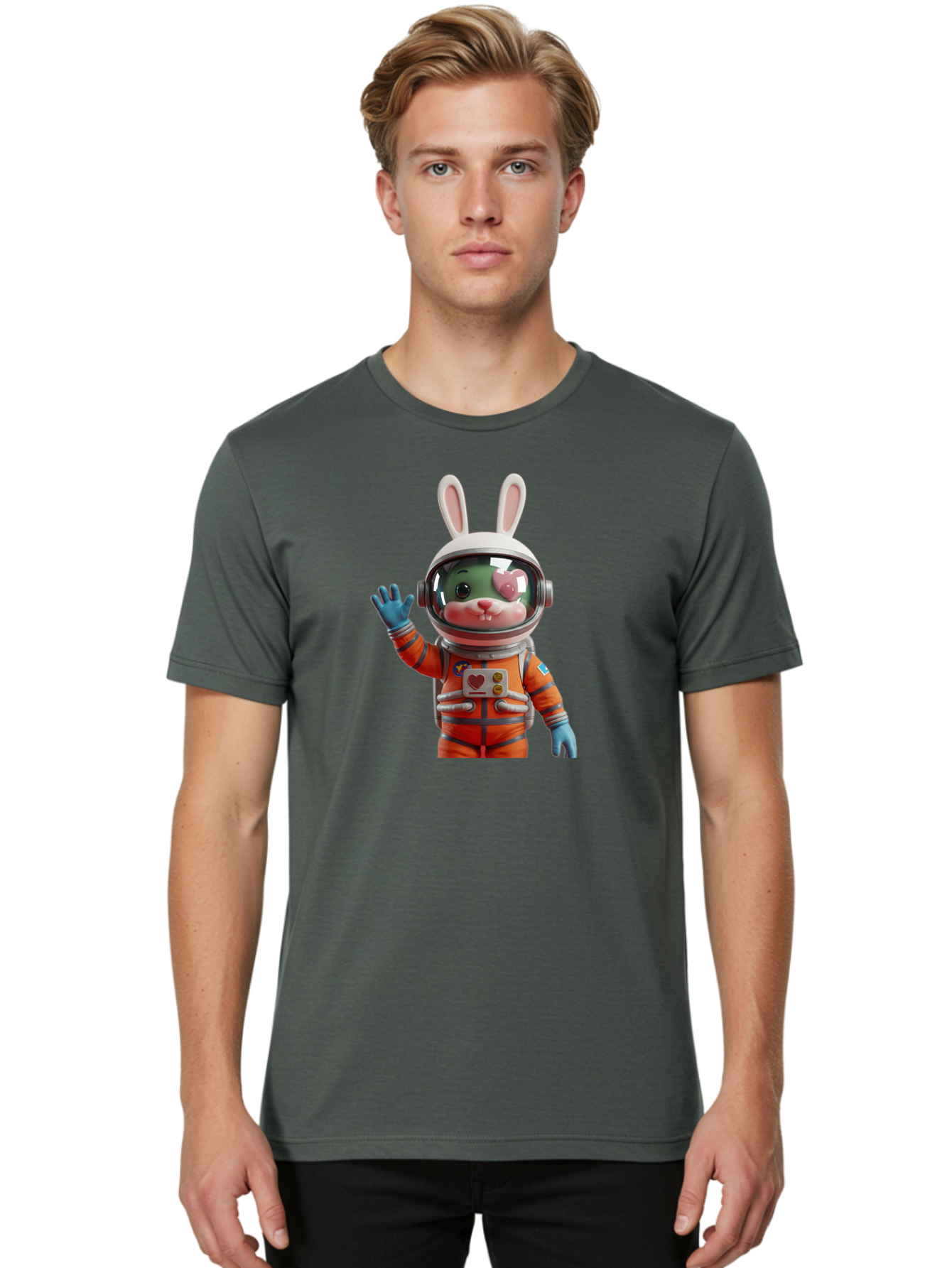 Rabbit-Astronaut-1 Men'S Graphic Tee, 100% Cotton, Comfortable Casual Summer Wear, Machine Washable, Vintage Camera, Old Camera, Antique Camera, Black Camera, Classic Photography, Photography Equipment, Nostalgic Device, Film Camera, Bai268