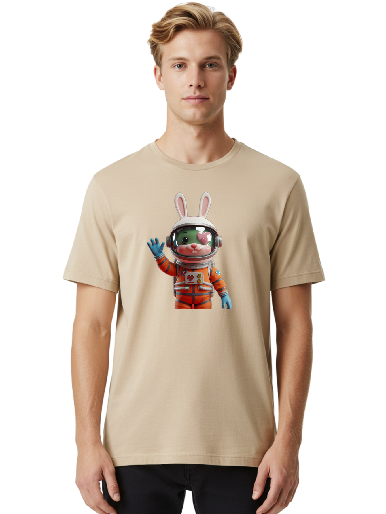 Rabbit-Astronaut-1 Men'S Graphic Tee, 100% Cotton, Comfortable Casual Summer Wear, Machine Washable, Vintage Camera, Old Camera, Antique Camera, Black Camera, Classic Photography, Photography Equipment, Nostalgic Device, Film Camera, Bai268