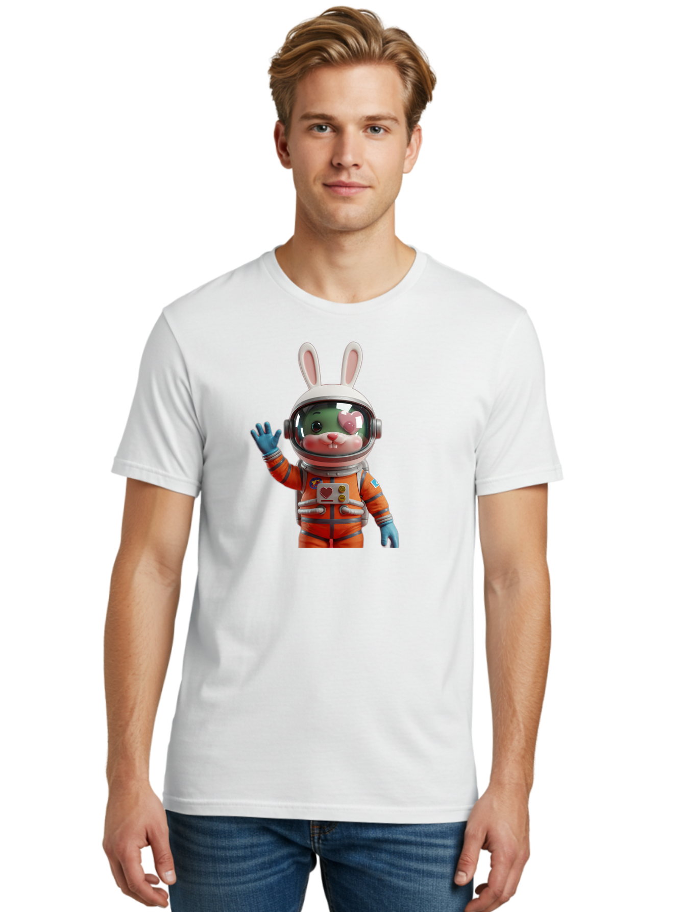 Rabbit-Astronaut-1 Men'S Graphic Tee, 100% Cotton, Comfortable Casual Summer Wear, Machine Washable, Vintage Camera, Old Camera, Antique Camera, Black Camera, Classic Photography, Photography Equipment, Nostalgic Device, Film Camera, Bai268