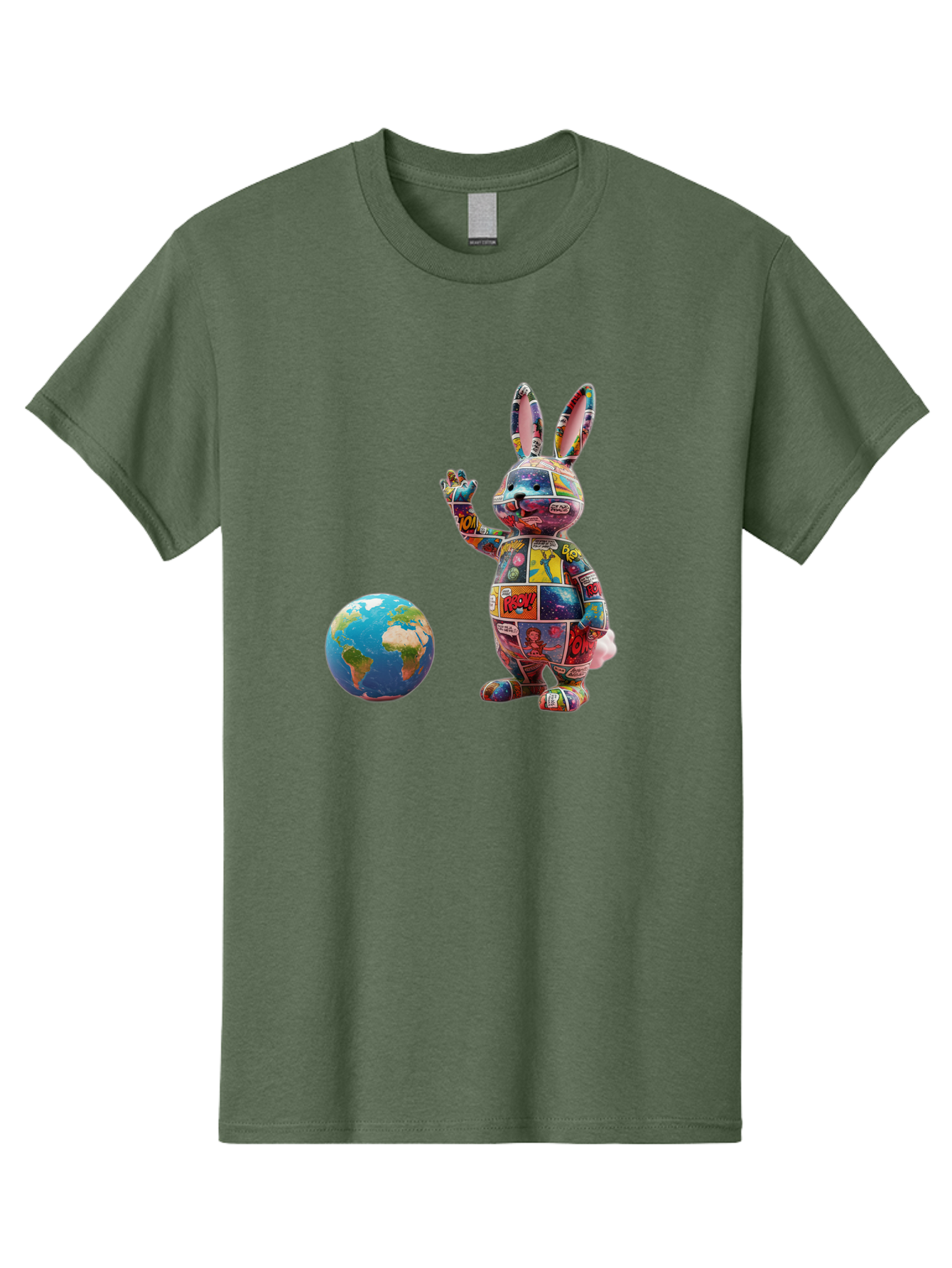 Rabbit Men'S Graphic Tee, 100% Cotton, Comfortable Casual Summer Wear, Machine Washable, Vintage Camera, Old Camera, Antique Camera, Black Camera, Classic Photography, Photography Equipment, Nostalgic Device, Film Camera, Camera Art Bai280