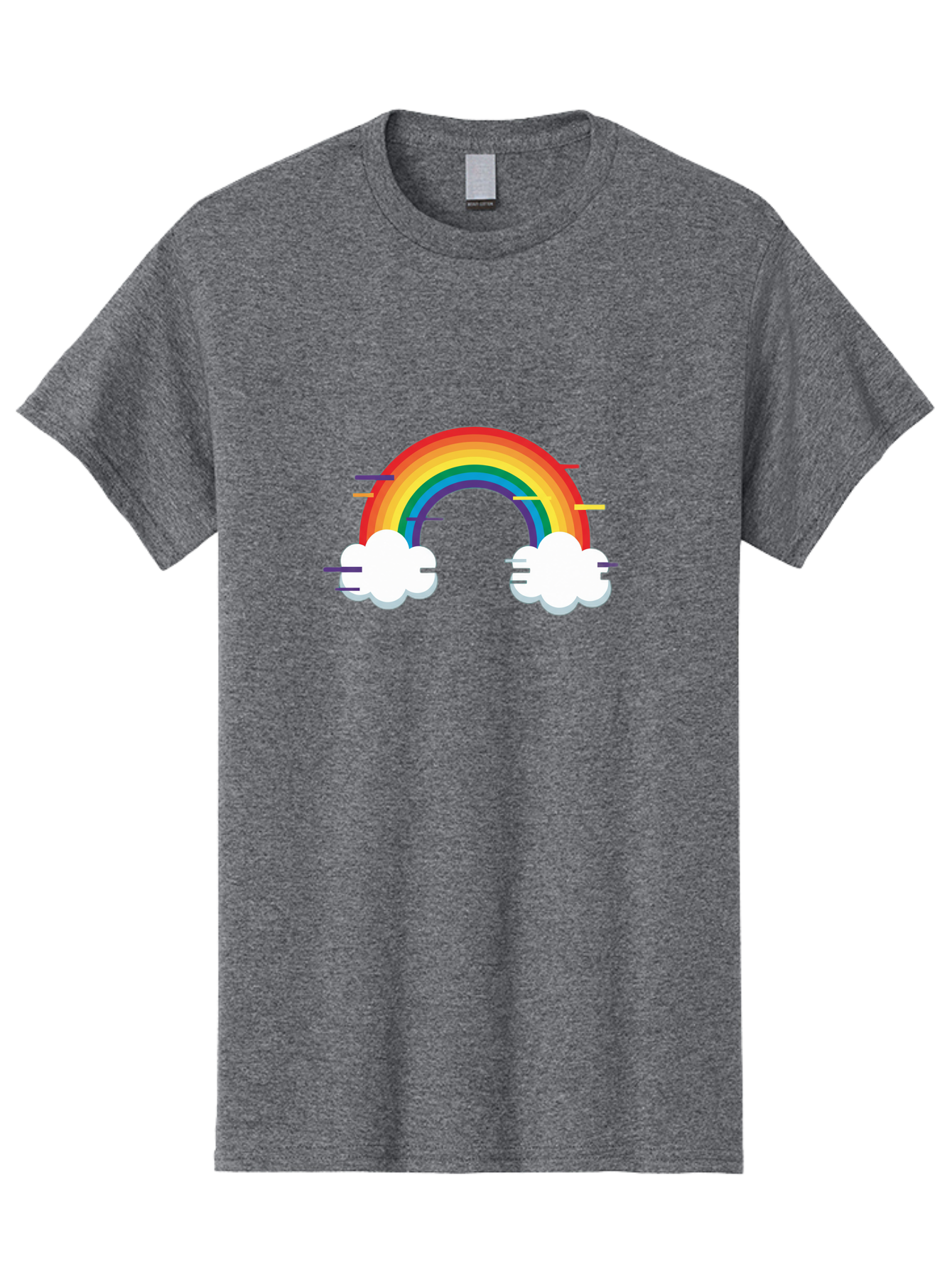 Rainbow-And-Clouds Men'S Graphic Tee, 100% Cotton, Comfortable Casual Summer Wear, Machine Washable, Vintage Camera, Old Camera, Antique Camera, Black Camera, Classic Photography, Photography Equipment, Nostalgic Device, Film Camera, Bai284