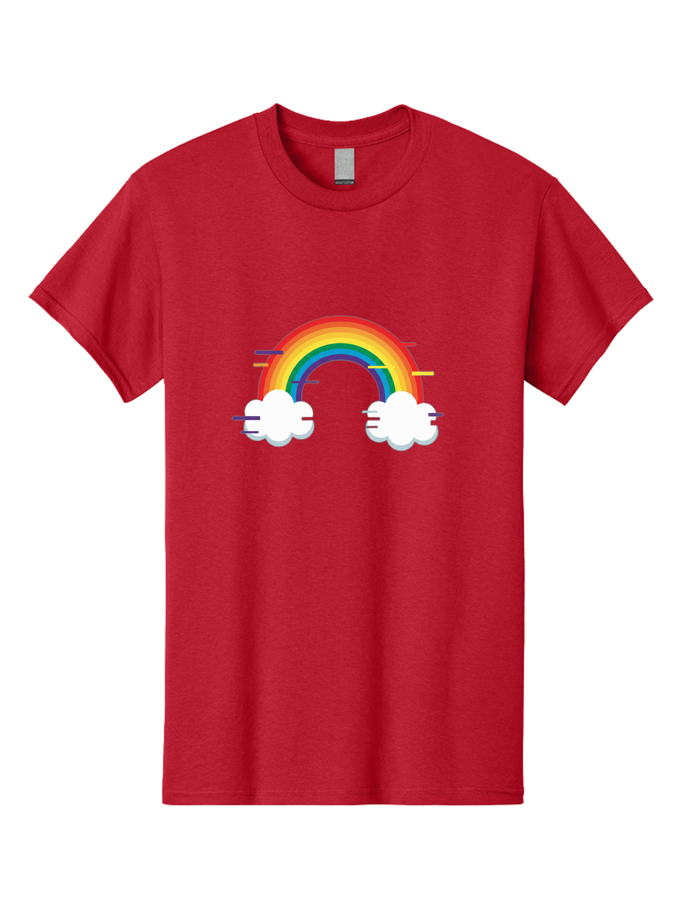 Rainbow-And-Clouds Men'S Graphic Tee, 100% Cotton, Comfortable Casual Summer Wear, Machine Washable, Vintage Camera, Old Camera, Antique Camera, Black Camera, Classic Photography, Photography Equipment, Nostalgic Device, Film Camera, Bai284