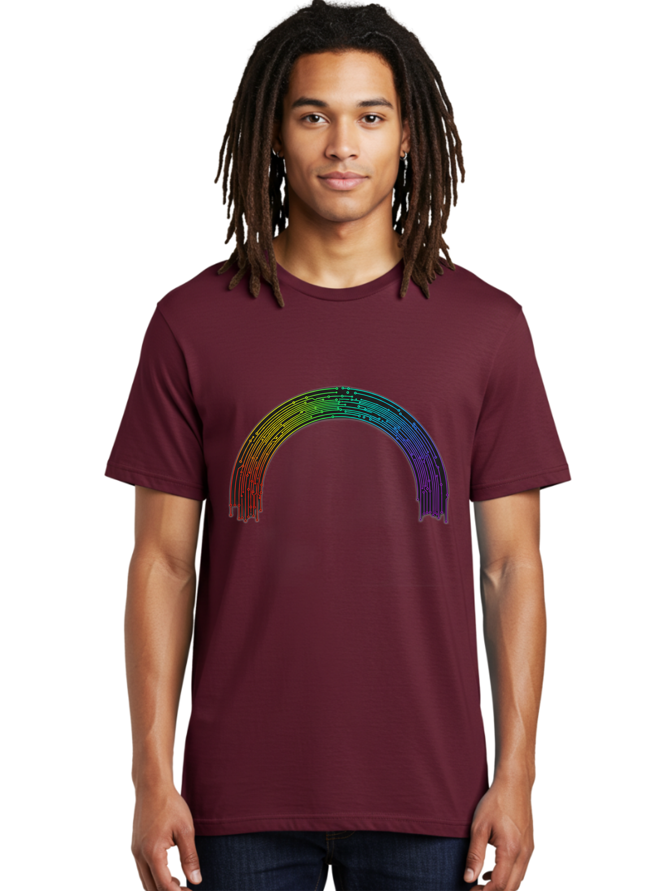 Rainbow-Arch Men'S Graphic Tee, 100% Cotton, Comfortable Casual Summer Wear, Machine Washable, Vintage Camera, Old Camera, Antique Camera, Black Camera, Classic Photography, Photography Equipment, Nostalgic Device, Film Camera, Camera Art Bai285