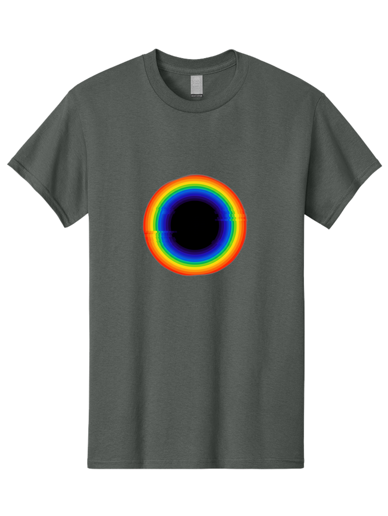 Rainbow-Circle-2 Men'S Graphic Tee, 100% Cotton, Comfortable Casual Summer Wear, Machine Washable, Vintage Camera, Old Camera, Antique Camera, Black Camera, Classic Photography, Photography Equipment, Nostalgic Device, Film Camera, Camera Art Bai289