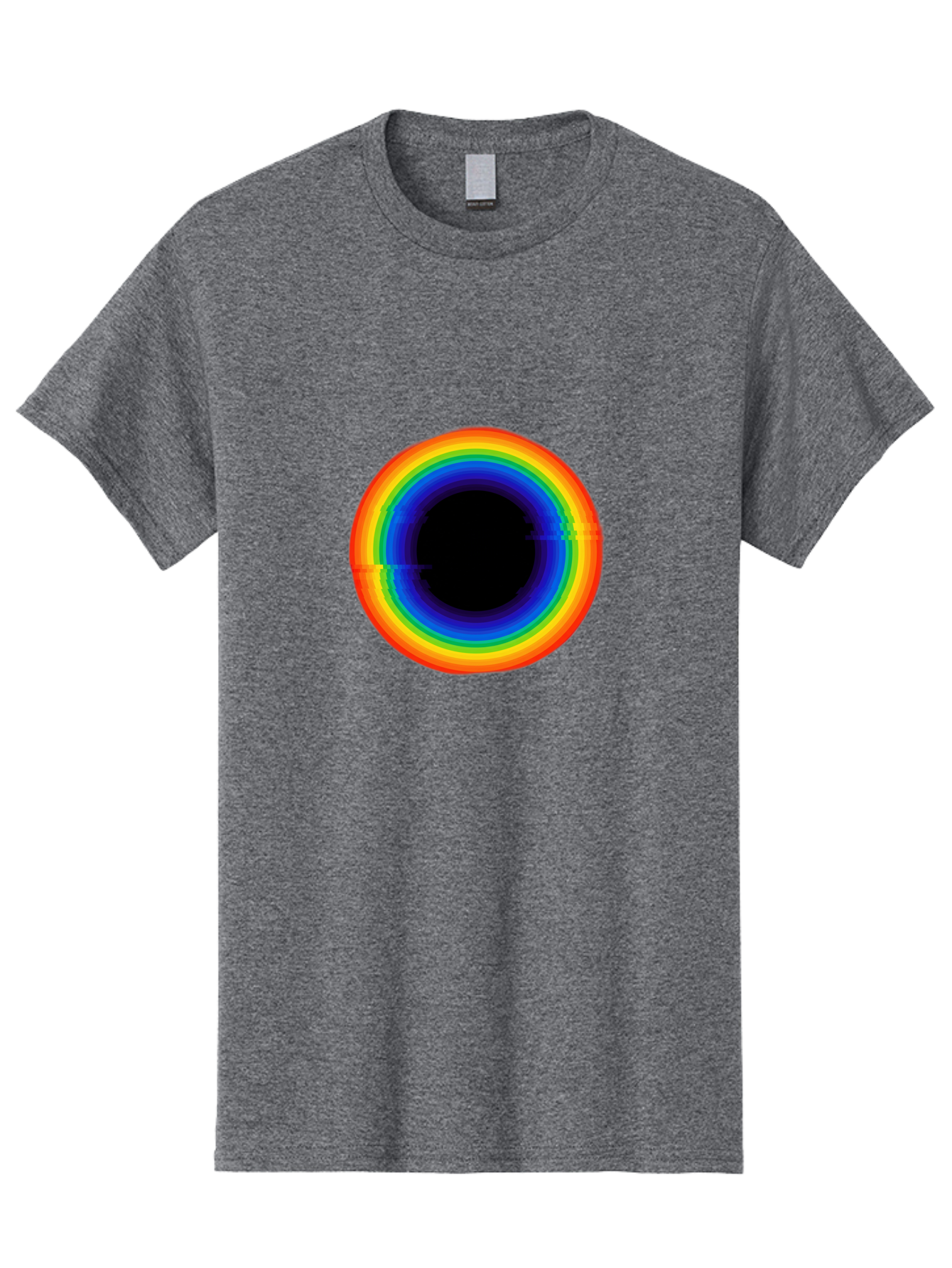Rainbow-Circle-2 Men'S Graphic Tee, 100% Cotton, Comfortable Casual Summer Wear, Machine Washable, Vintage Camera, Old Camera, Antique Camera, Black Camera, Classic Photography, Photography Equipment, Nostalgic Device, Film Camera, Camera Art Bai289