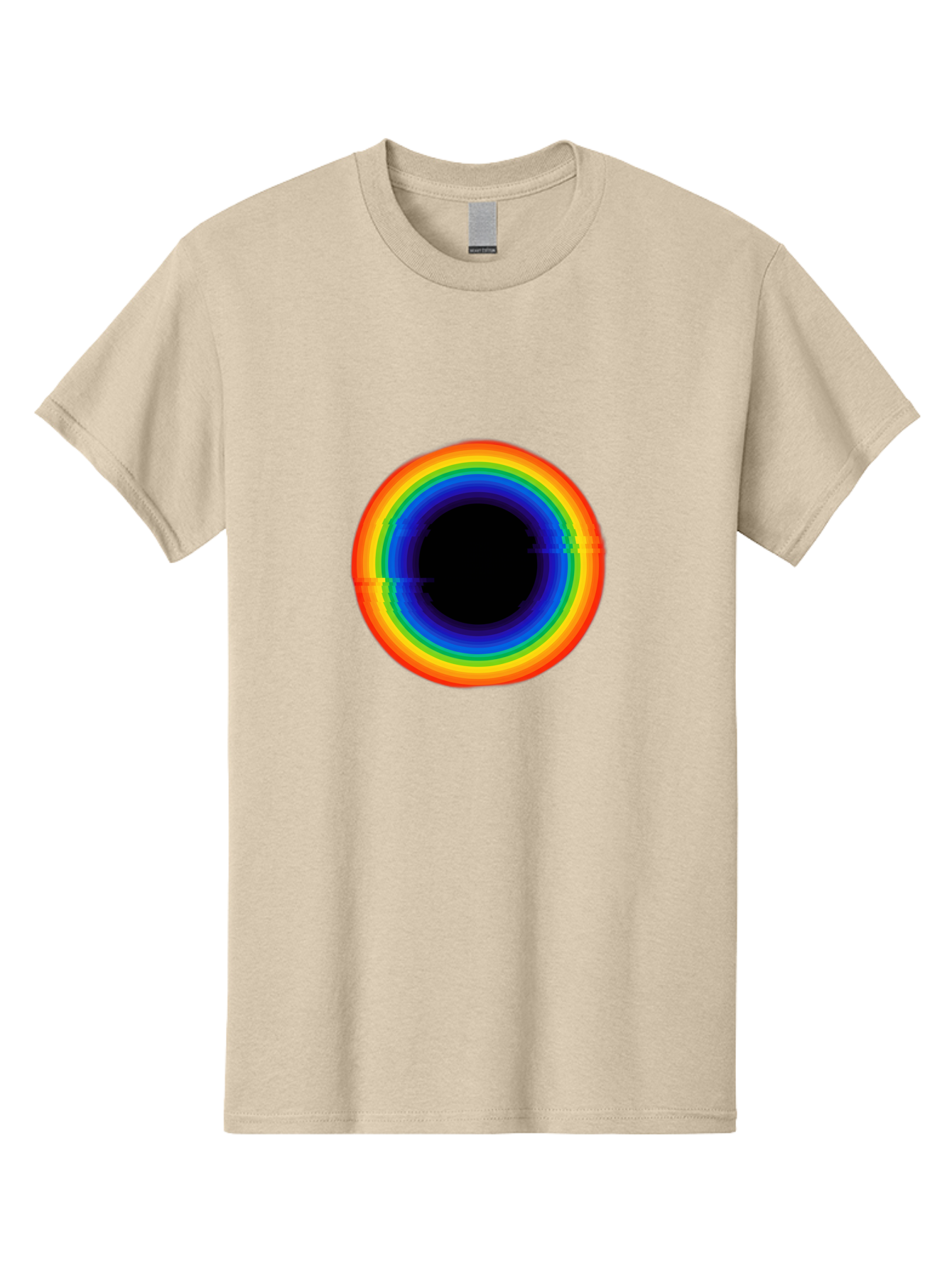 Rainbow-Circle-2 Men'S Graphic Tee, 100% Cotton, Comfortable Casual Summer Wear, Machine Washable, Vintage Camera, Old Camera, Antique Camera, Black Camera, Classic Photography, Photography Equipment, Nostalgic Device, Film Camera, Camera Art Bai289