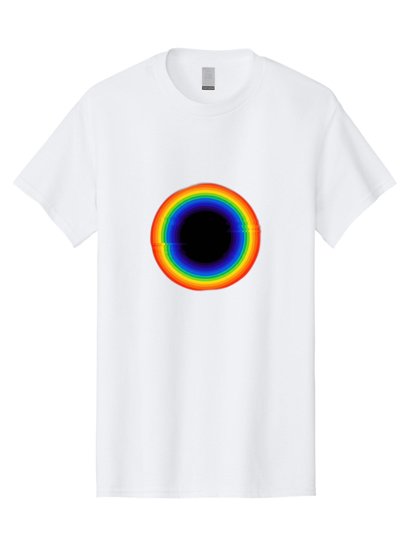 Rainbow-Circle-2 Men'S Graphic Tee, 100% Cotton, Comfortable Casual Summer Wear, Machine Washable, Vintage Camera, Old Camera, Antique Camera, Black Camera, Classic Photography, Photography Equipment, Nostalgic Device, Film Camera, Camera Art Bai289
