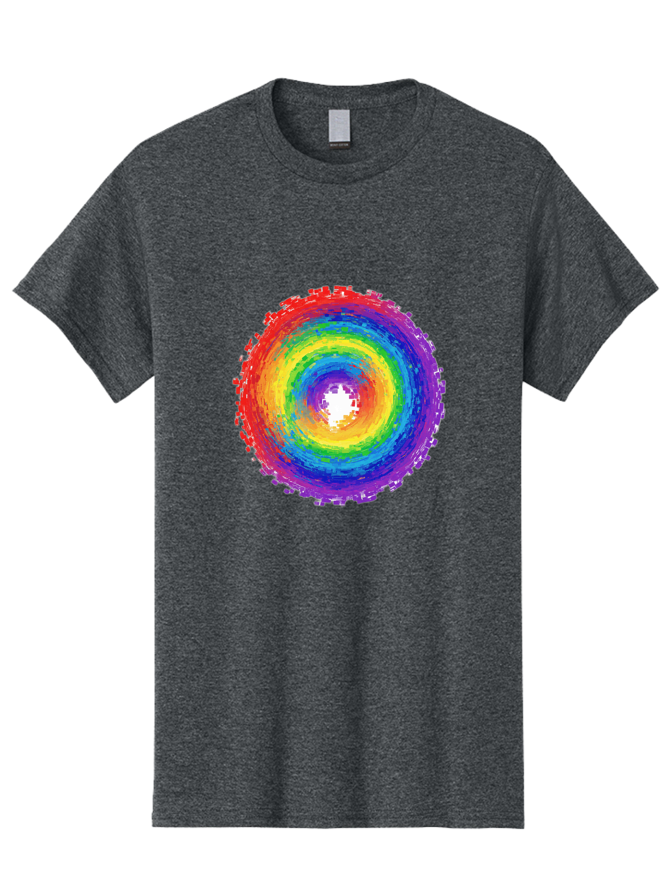 Rainbow-Circle-3 Men'S Graphic Tee, 100% Cotton, Comfortable Casual Summer Wear, Machine Washable, Vintage Camera, Old Camera, Antique Camera, Black Camera, Classic Photography, Photography Equipment, Nostalgic Device, Film Camera, Camera Art Bai290