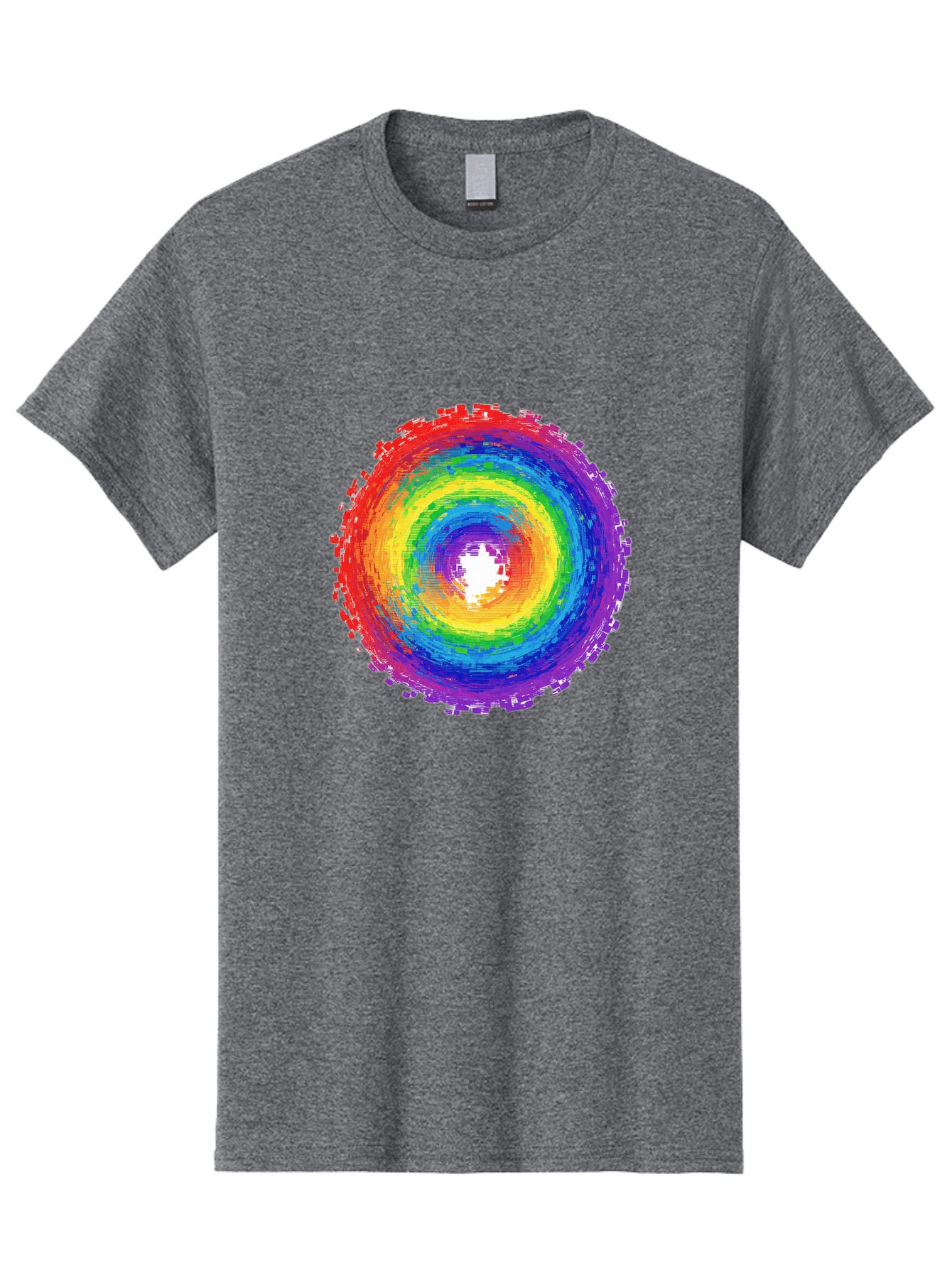 Rainbow-Circle-3 Men'S Graphic Tee, 100% Cotton, Comfortable Casual Summer Wear, Machine Washable, Vintage Camera, Old Camera, Antique Camera, Black Camera, Classic Photography, Photography Equipment, Nostalgic Device, Film Camera, Camera Art Bai290