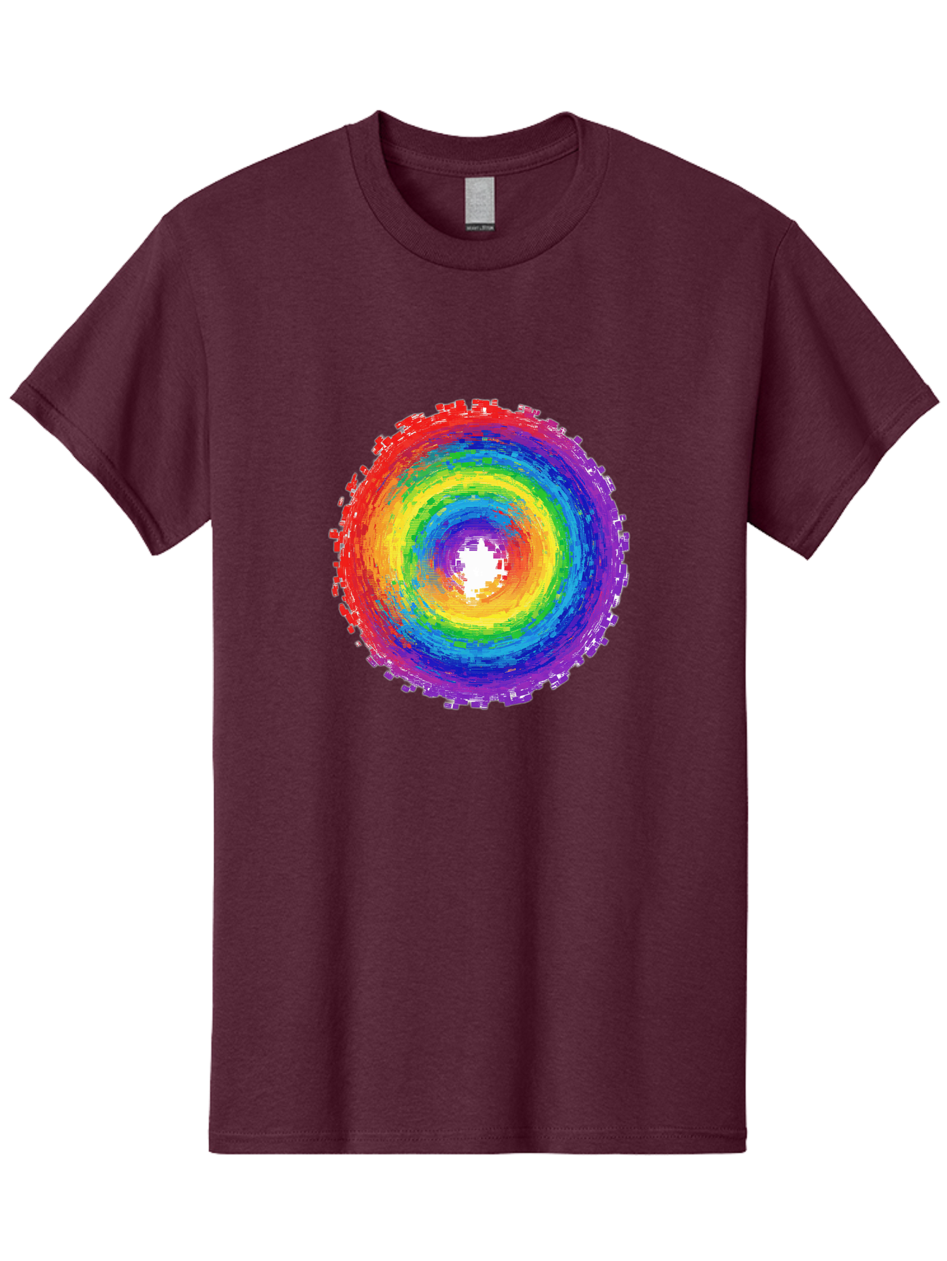 Rainbow-Circle-3 Men'S Graphic Tee, 100% Cotton, Comfortable Casual Summer Wear, Machine Washable, Vintage Camera, Old Camera, Antique Camera, Black Camera, Classic Photography, Photography Equipment, Nostalgic Device, Film Camera, Camera Art Bai290