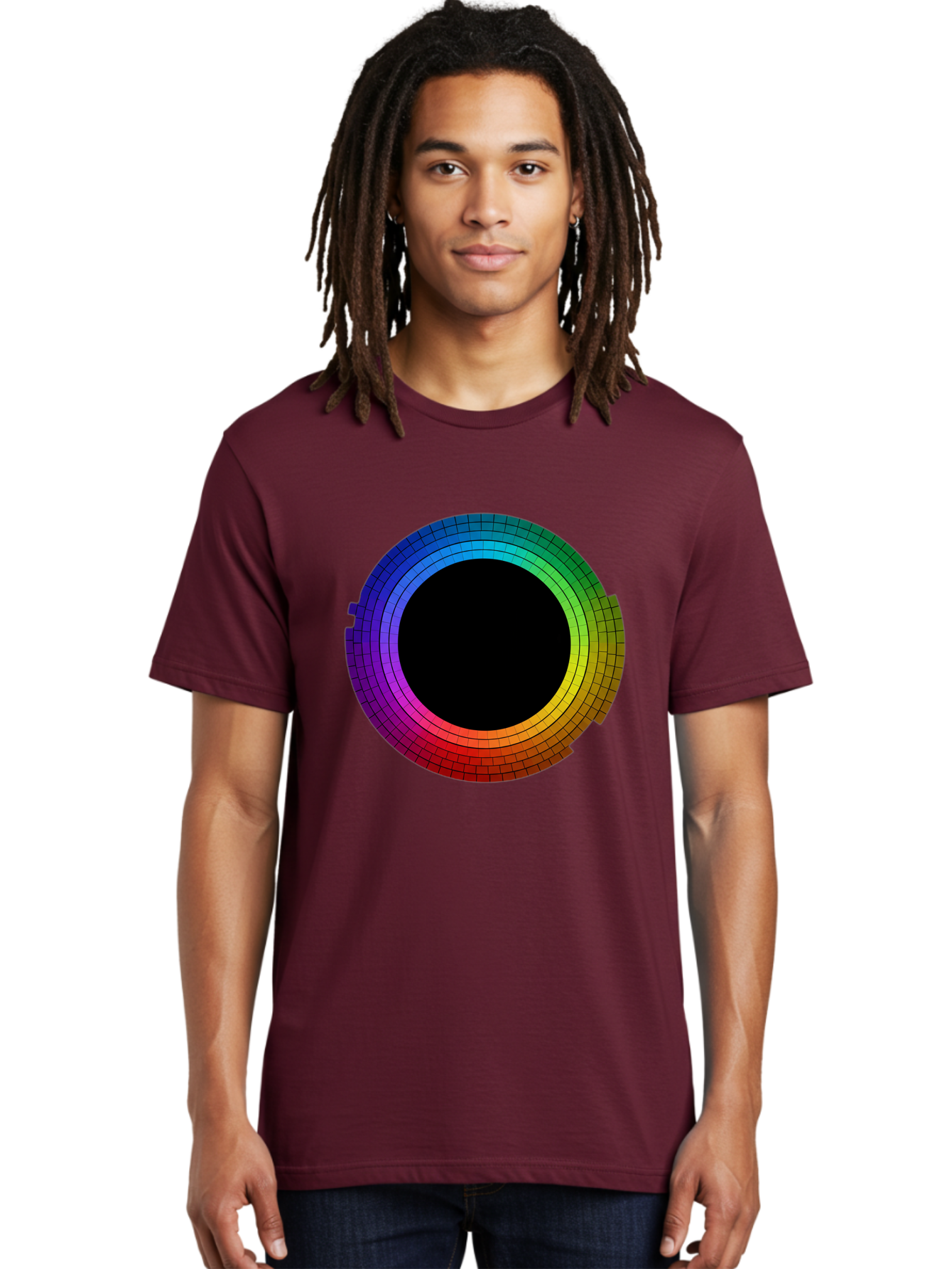 Rainbow-Circle Men'S Graphic Tee, 100% Cotton, Comfortable Casual Summer Wear, Machine Washable, Vintage Camera, Old Camera, Antique Camera, Black Camera, Classic Photography, Photography Equipment, Nostalgic Device, Film Camera, Camera Art Bai291