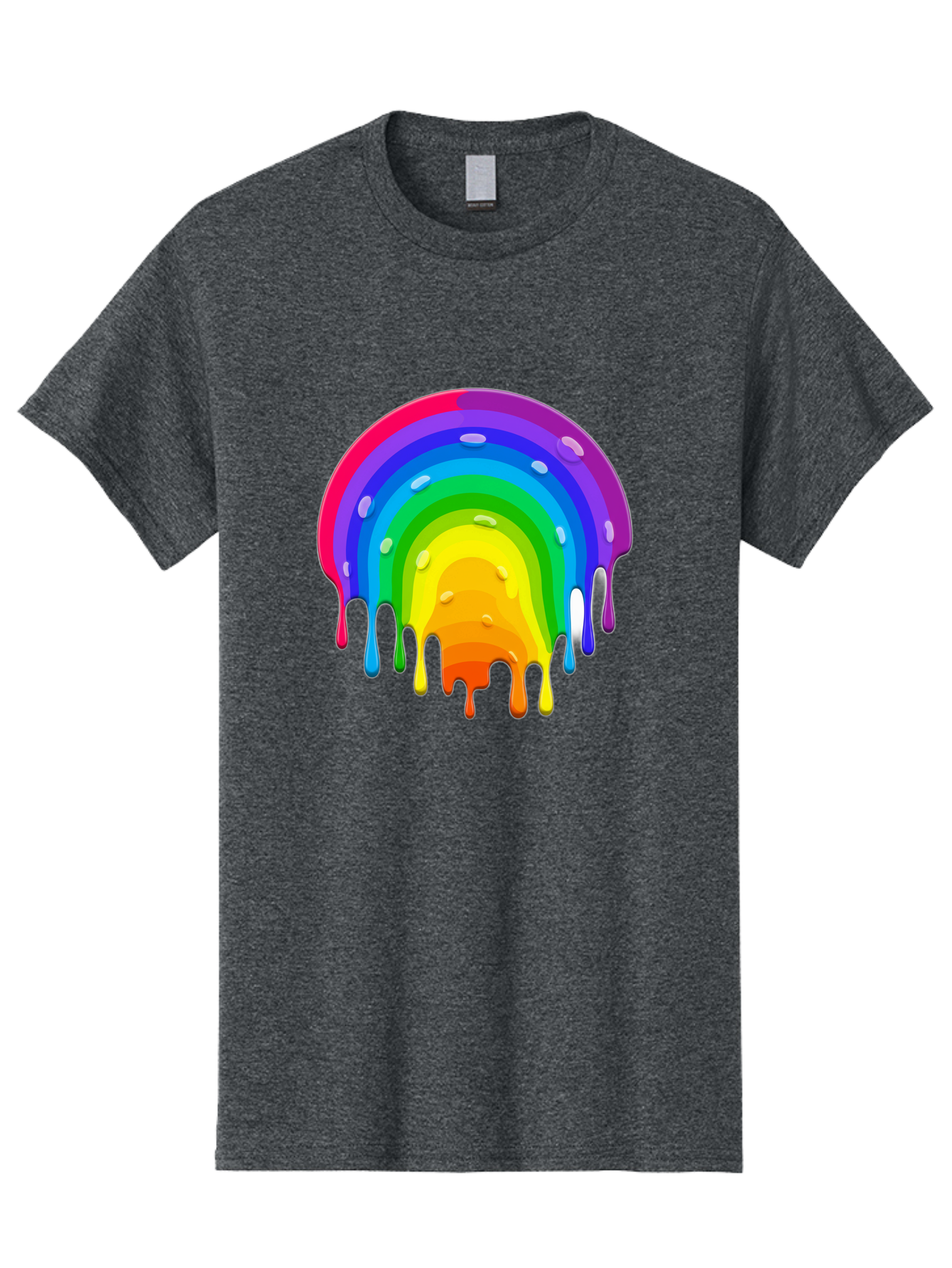 Rainbow-Dripping Men'S Graphic Tee, 100% Cotton, Comfortable Casual Summer Wear, Machine Washable, Vintage Camera, Old Camera, Antique Camera, Black Camera, Classic Photography, Photography Equipment, Nostalgic Device, Film Camera, Camera Art Bai292