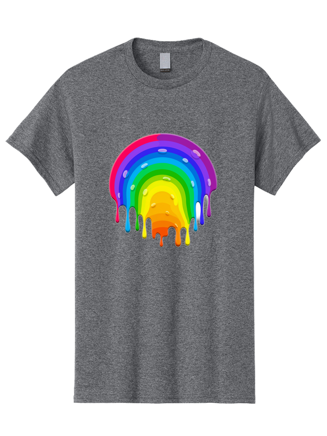 Rainbow-Dripping Men'S Graphic Tee, 100% Cotton, Comfortable Casual Summer Wear, Machine Washable, Vintage Camera, Old Camera, Antique Camera, Black Camera, Classic Photography, Photography Equipment, Nostalgic Device, Film Camera, Camera Art Bai292