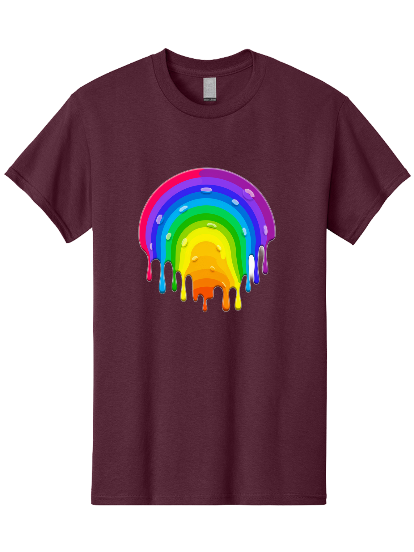 Rainbow-Dripping Men'S Graphic Tee, 100% Cotton, Comfortable Casual Summer Wear, Machine Washable, Vintage Camera, Old Camera, Antique Camera, Black Camera, Classic Photography, Photography Equipment, Nostalgic Device, Film Camera, Camera Art Bai292