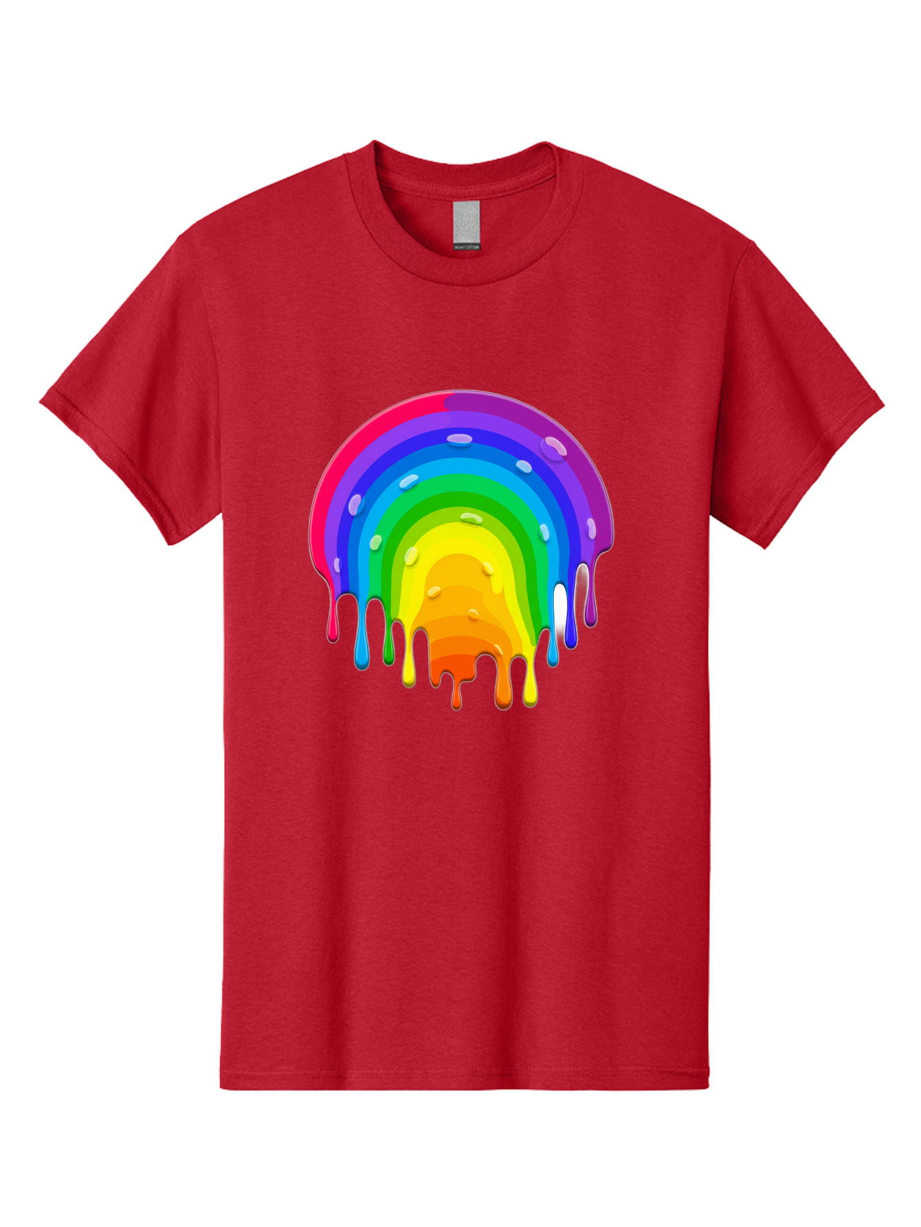 Rainbow-Dripping Men'S Graphic Tee, 100% Cotton, Comfortable Casual Summer Wear, Machine Washable, Vintage Camera, Old Camera, Antique Camera, Black Camera, Classic Photography, Photography Equipment, Nostalgic Device, Film Camera, Camera Art Bai292