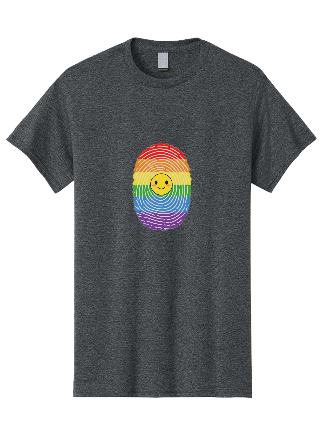 Rainbow-Fingerprint-Smiley Men'S Graphic Tee, 100% Cotton, Comfortable Casual Summer Wear, Machine Washable, Vintage Camera, Old Camera, Antique Camera, Black Camera, Classic Photography, Photography Equipment, Nostalgic Device, Film Camera, Bai293