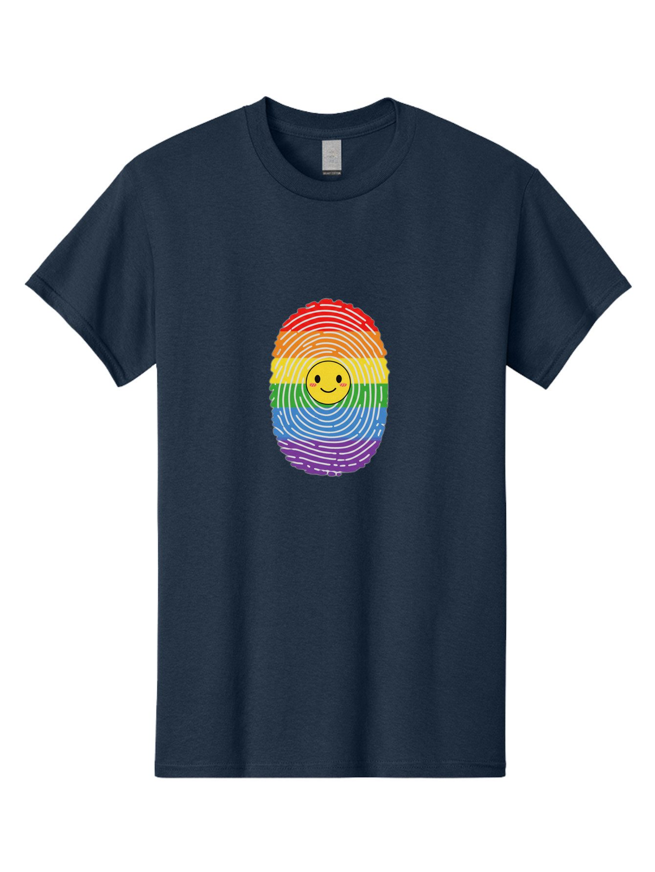 Rainbow-Fingerprint-Smiley Men'S Graphic Tee, 100% Cotton, Comfortable Casual Summer Wear, Machine Washable, Vintage Camera, Old Camera, Antique Camera, Black Camera, Classic Photography, Photography Equipment, Nostalgic Device, Film Camera, Bai293