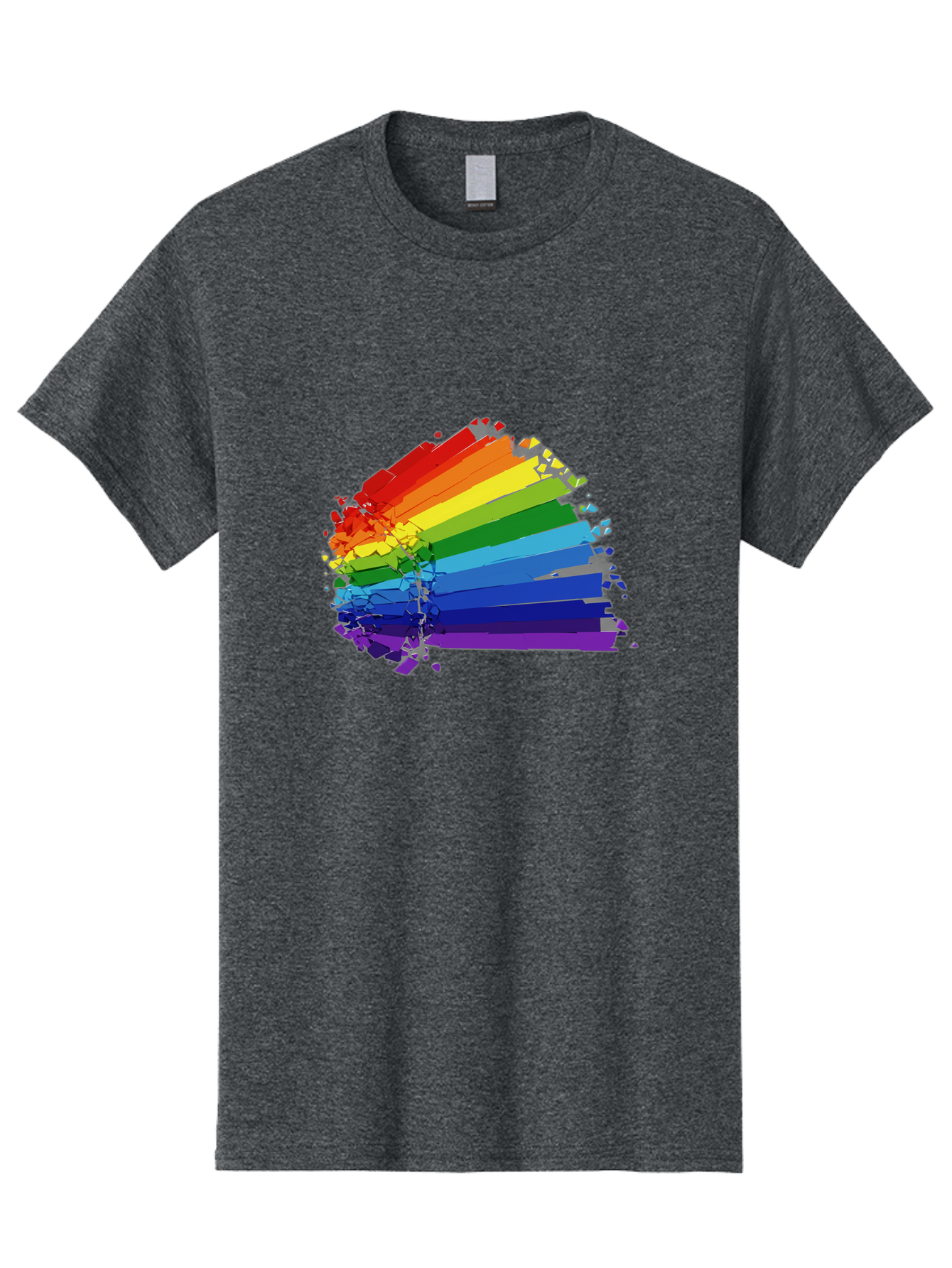 Rainbow-Paint-Splash Men'S Graphic Tee, 100% Cotton, Comfortable Casual Summer Wear, Machine Washable, Vintage Camera, Old Camera, Antique Camera, Black Camera, Classic Photography, Photography Equipment, Nostalgic Device, Film Camera, Bai294