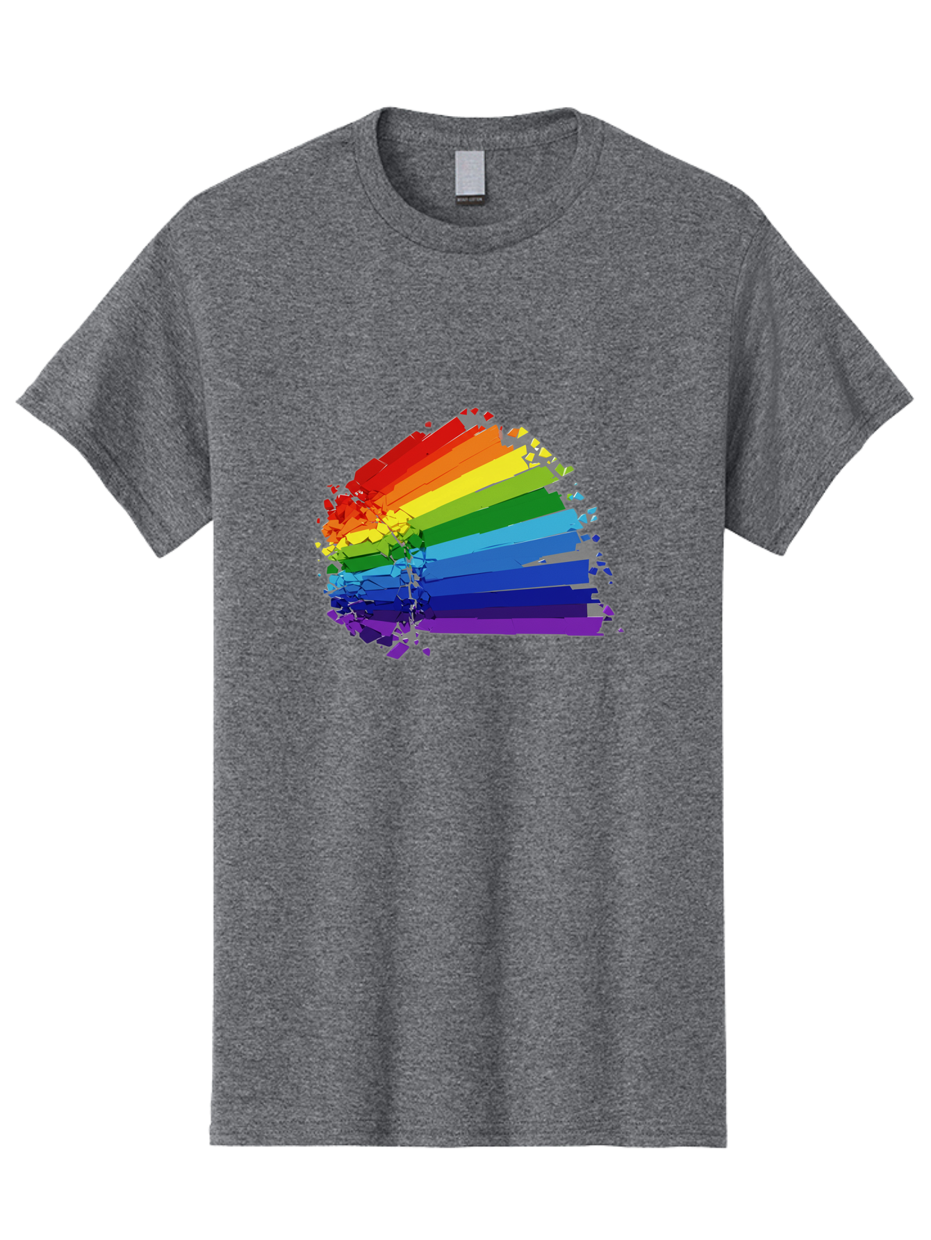 Rainbow-Paint-Splash Men'S Graphic Tee, 100% Cotton, Comfortable Casual Summer Wear, Machine Washable, Vintage Camera, Old Camera, Antique Camera, Black Camera, Classic Photography, Photography Equipment, Nostalgic Device, Film Camera, Bai294