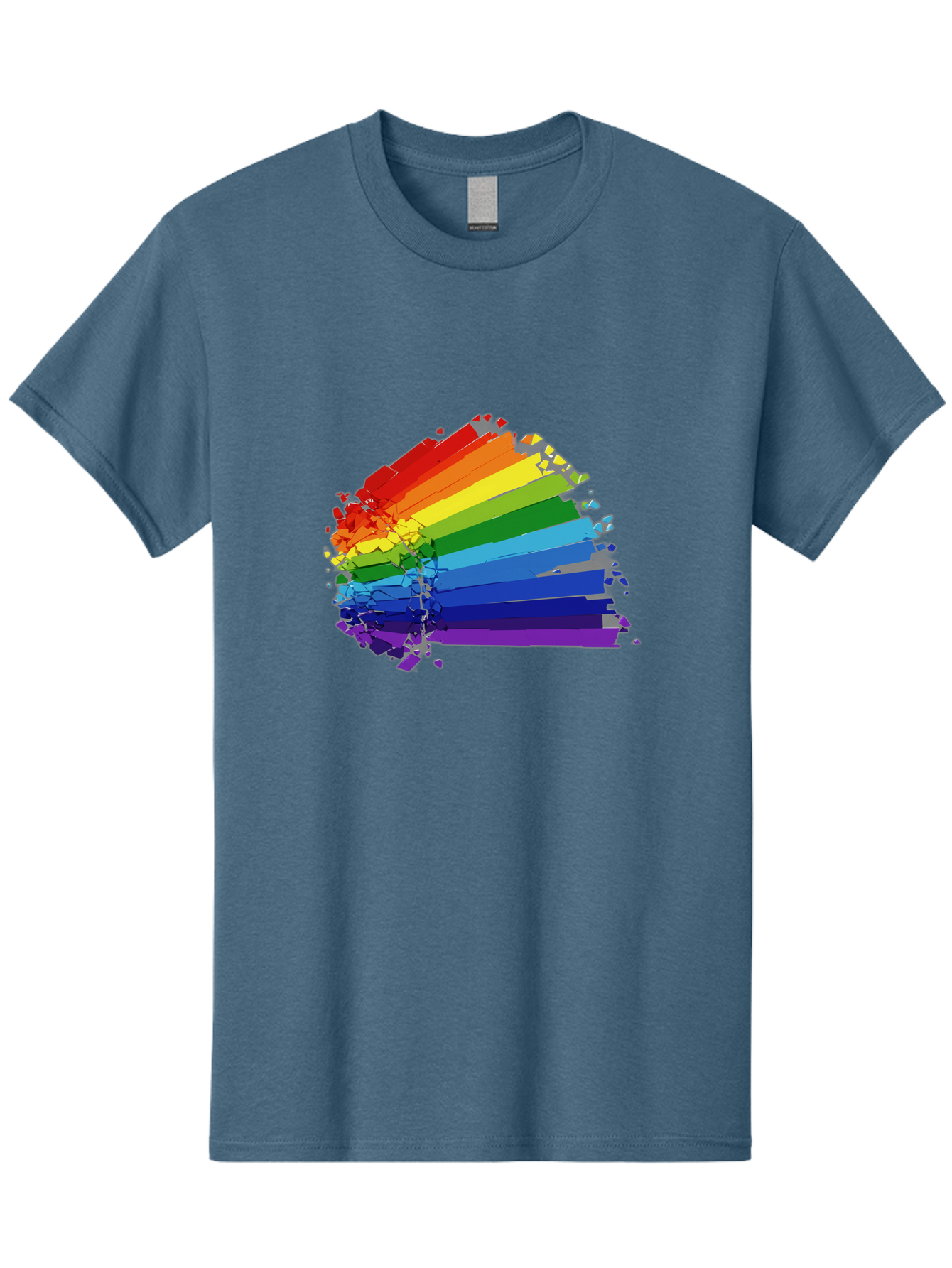 Rainbow-Paint-Splash Men'S Graphic Tee, 100% Cotton, Comfortable Casual Summer Wear, Machine Washable, Vintage Camera, Old Camera, Antique Camera, Black Camera, Classic Photography, Photography Equipment, Nostalgic Device, Film Camera, Bai294