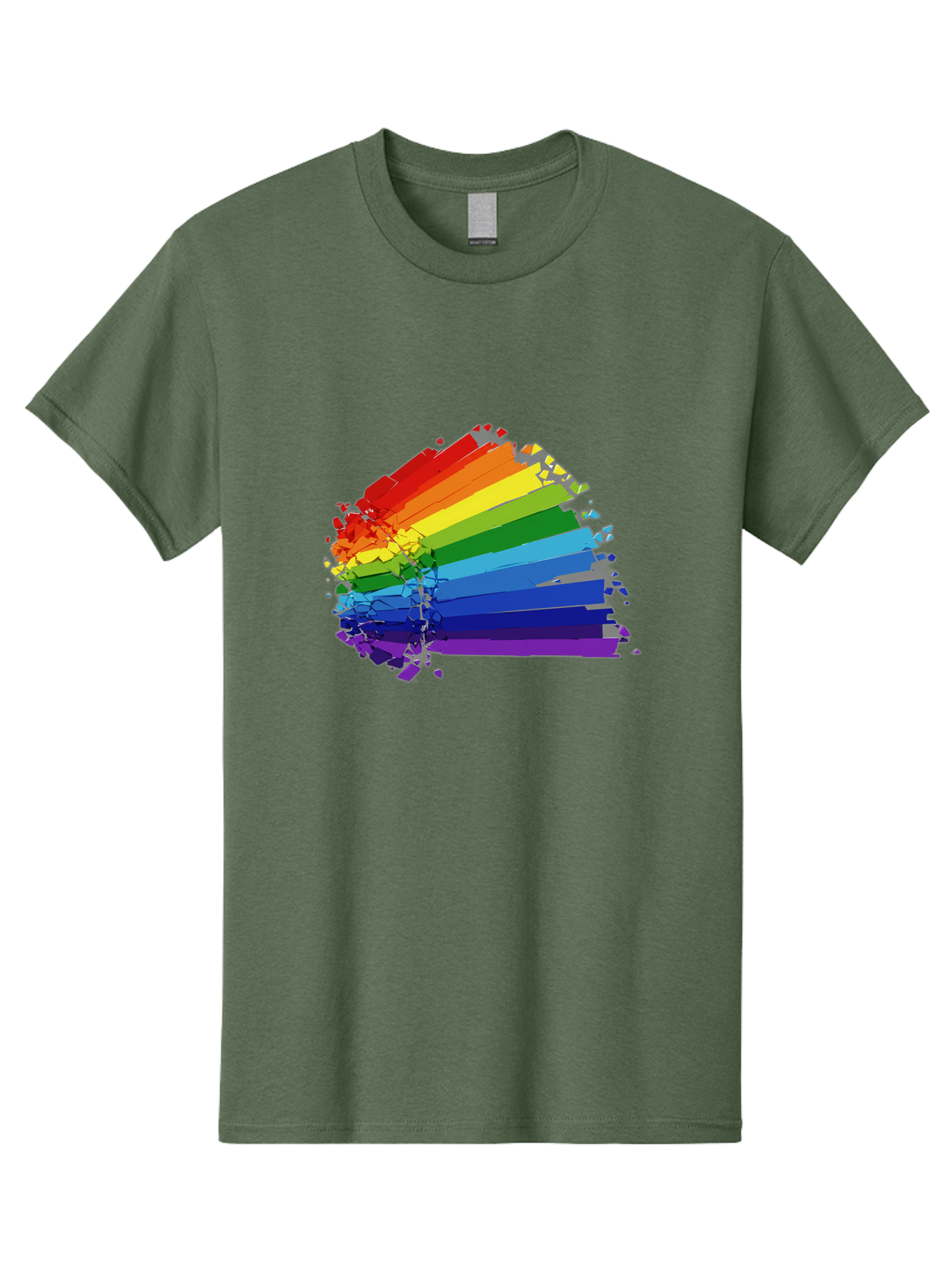 Rainbow-Paint-Splash Men'S Graphic Tee, 100% Cotton, Comfortable Casual Summer Wear, Machine Washable, Vintage Camera, Old Camera, Antique Camera, Black Camera, Classic Photography, Photography Equipment, Nostalgic Device, Film Camera, Bai294