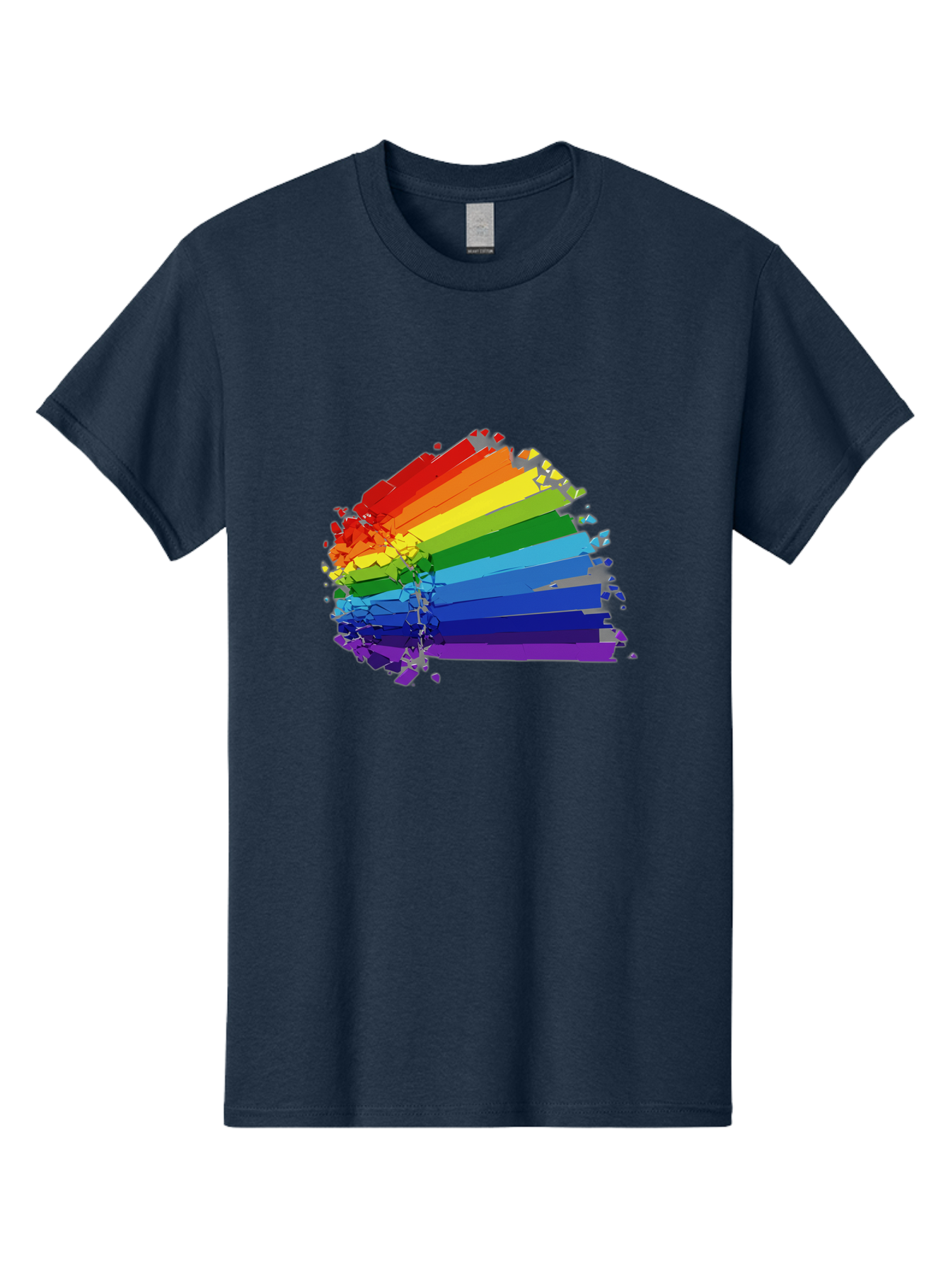 Rainbow-Paint-Splash Men'S Graphic Tee, 100% Cotton, Comfortable Casual Summer Wear, Machine Washable, Vintage Camera, Old Camera, Antique Camera, Black Camera, Classic Photography, Photography Equipment, Nostalgic Device, Film Camera, Bai294