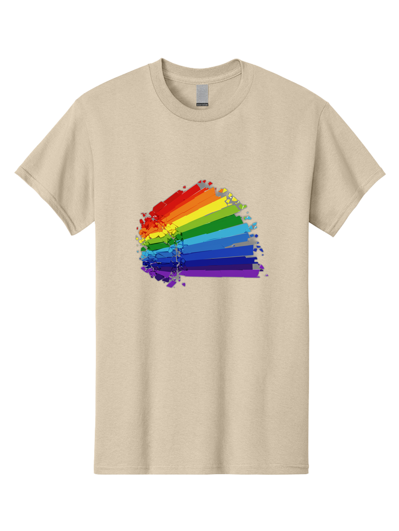 Rainbow-Paint-Splash Men'S Graphic Tee, 100% Cotton, Comfortable Casual Summer Wear, Machine Washable, Vintage Camera, Old Camera, Antique Camera, Black Camera, Classic Photography, Photography Equipment, Nostalgic Device, Film Camera, Bai294