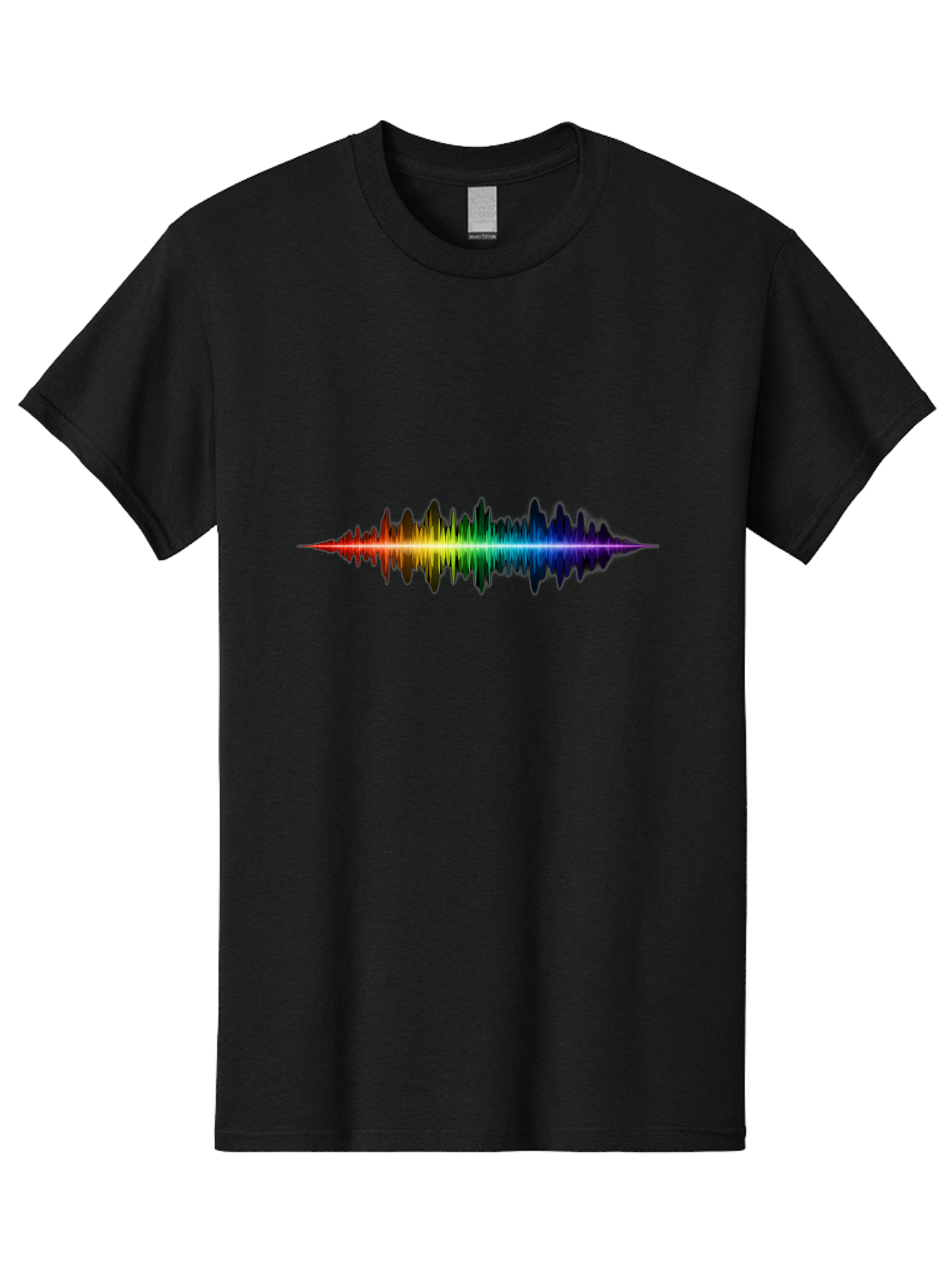 Rainbow-Sound-Wave Men'S Graphic Tee, 100% Cotton, Comfortable Casual Summer Wear, Machine Washable, Vintage Camera, Old Camera, Antique Camera, Black Camera, Classic Photography, Photography Equipment, Nostalgic Device, Film Camera, Bai295