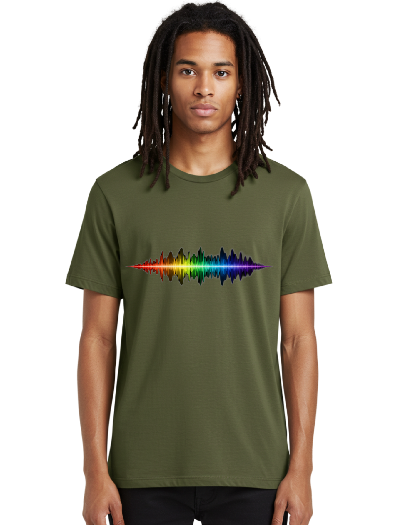 Rainbow-Sound-Wave Men'S Graphic Tee, 100% Cotton, Comfortable Casual Summer Wear, Machine Washable, Vintage Camera, Old Camera, Antique Camera, Black Camera, Classic Photography, Photography Equipment, Nostalgic Device, Film Camera, Bai295