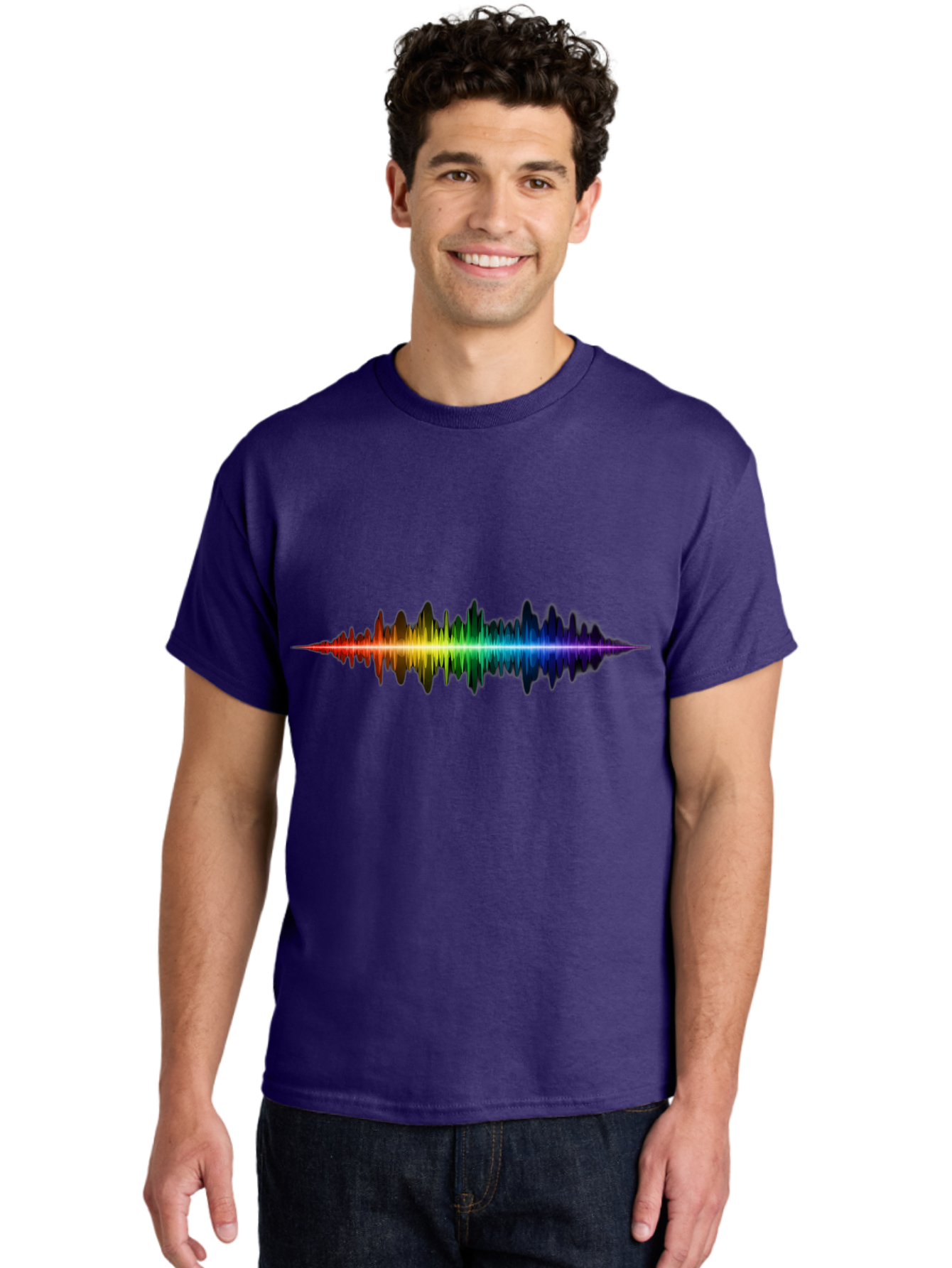 Rainbow-Sound-Wave Men'S Graphic Tee, 100% Cotton, Comfortable Casual Summer Wear, Machine Washable, Vintage Camera, Old Camera, Antique Camera, Black Camera, Classic Photography, Photography Equipment, Nostalgic Device, Film Camera, Bai295