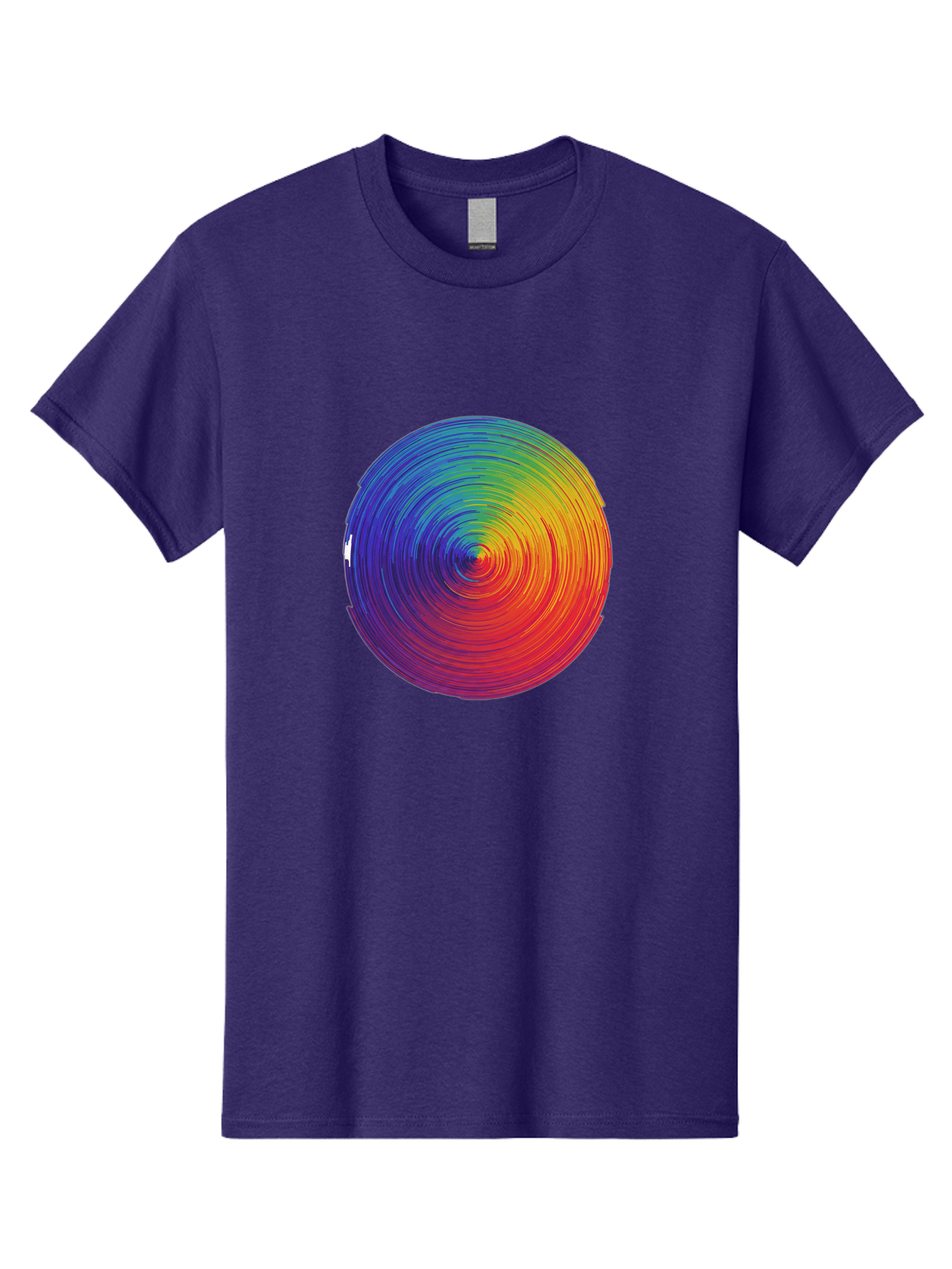 Rainbow-Spiral-Circle Men'S Graphic Tee, 100% Cotton, Comfortable Casual Summer Wear, Machine Washable, Vintage Camera, Old Camera, Antique Camera, Black Camera, Classic Photography, Photography Equipment, Nostalgic Device, Film Camera, Bai296