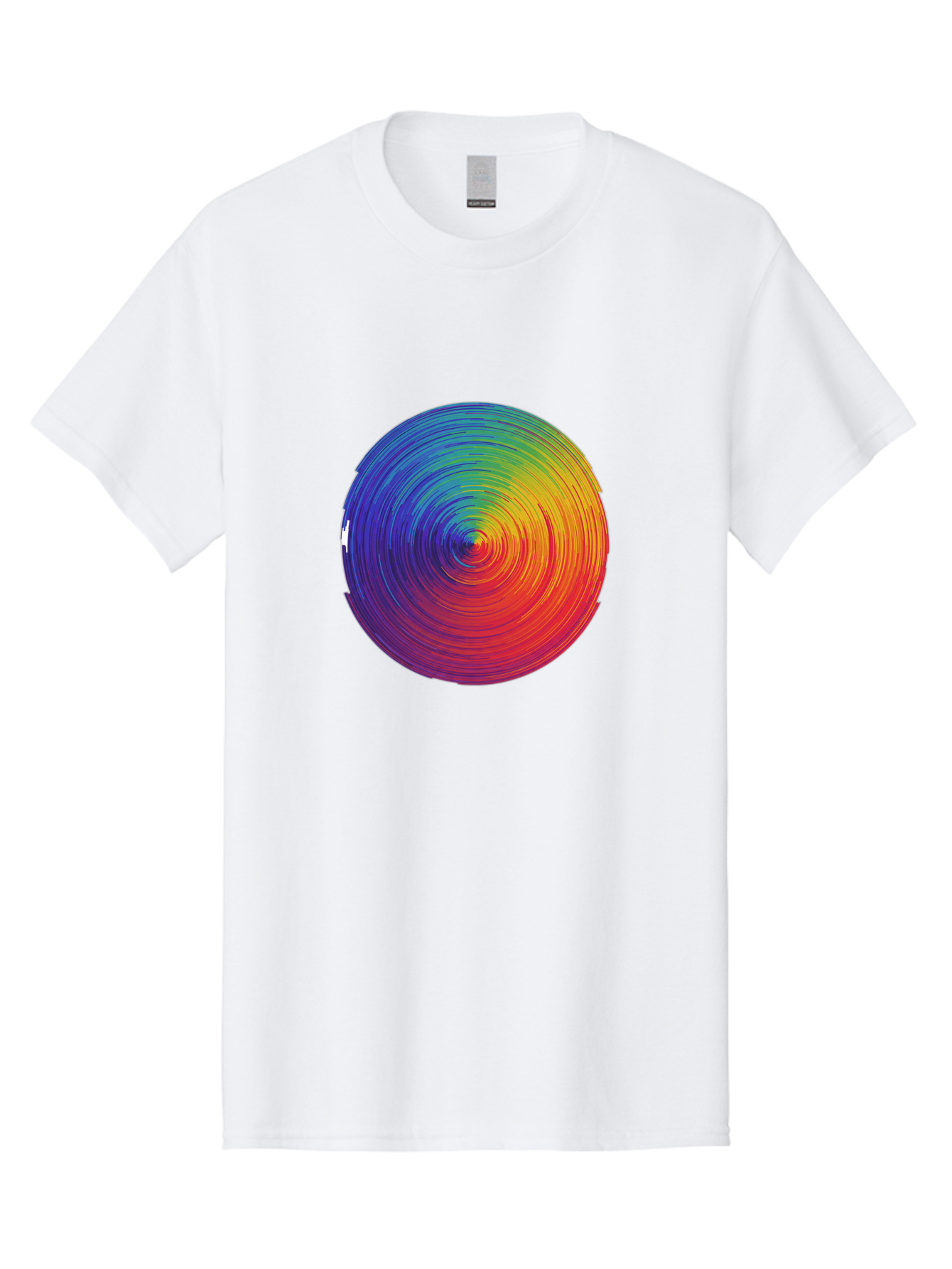 Rainbow-Spiral-Circle Men'S Graphic Tee, 100% Cotton, Comfortable Casual Summer Wear, Machine Washable, Vintage Camera, Old Camera, Antique Camera, Black Camera, Classic Photography, Photography Equipment, Nostalgic Device, Film Camera, Bai296