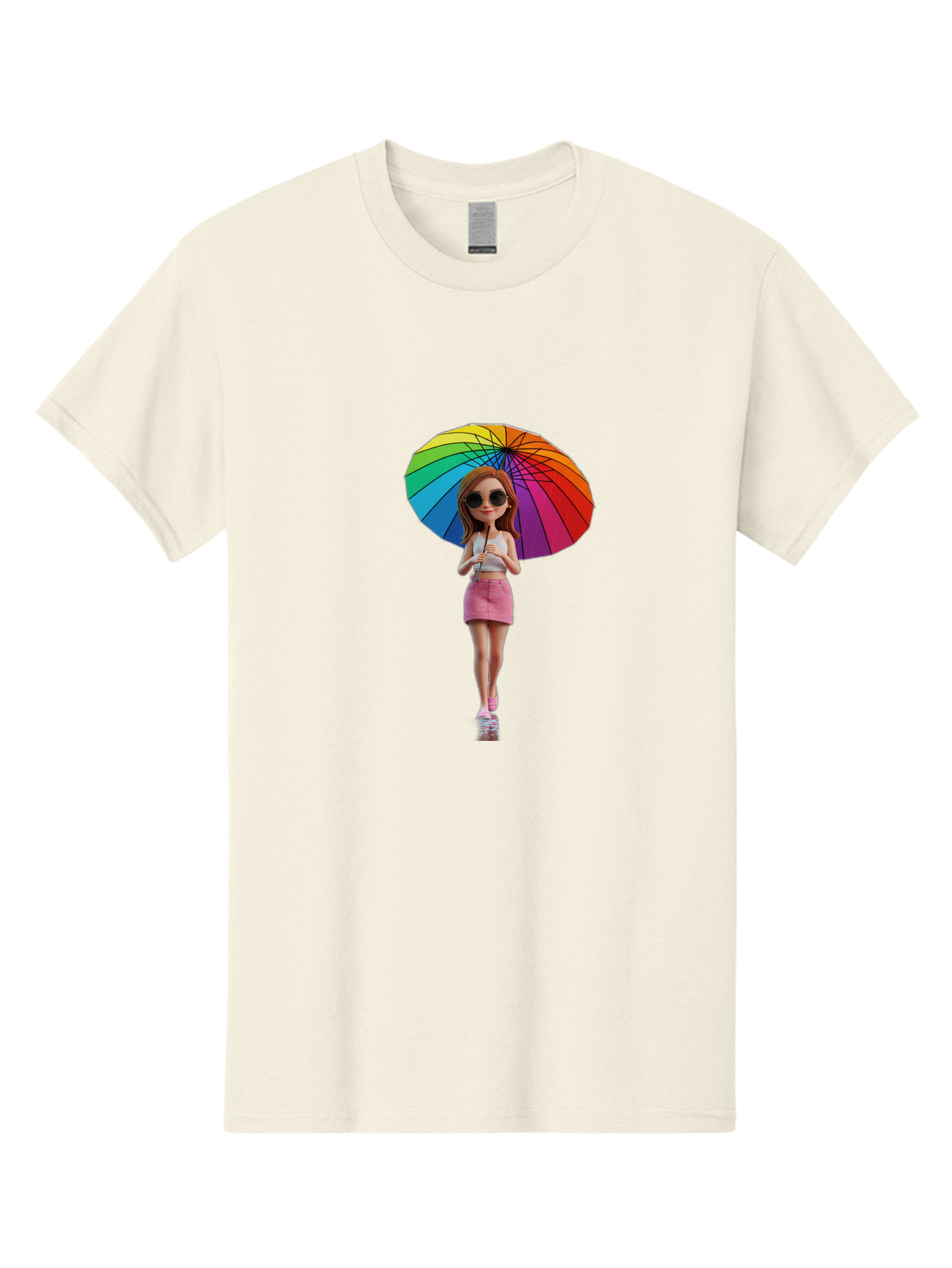 Rainbow-Umbrella-Girl Men'S Graphic Tee, 100% Cotton, Comfortable Casual Summer Wear, Machine Washable, Vintage Camera, Old Camera, Antique Camera, Black Camera, Classic Photography, Photography Equipment, Nostalgic Device, Film Camera, Bai297
