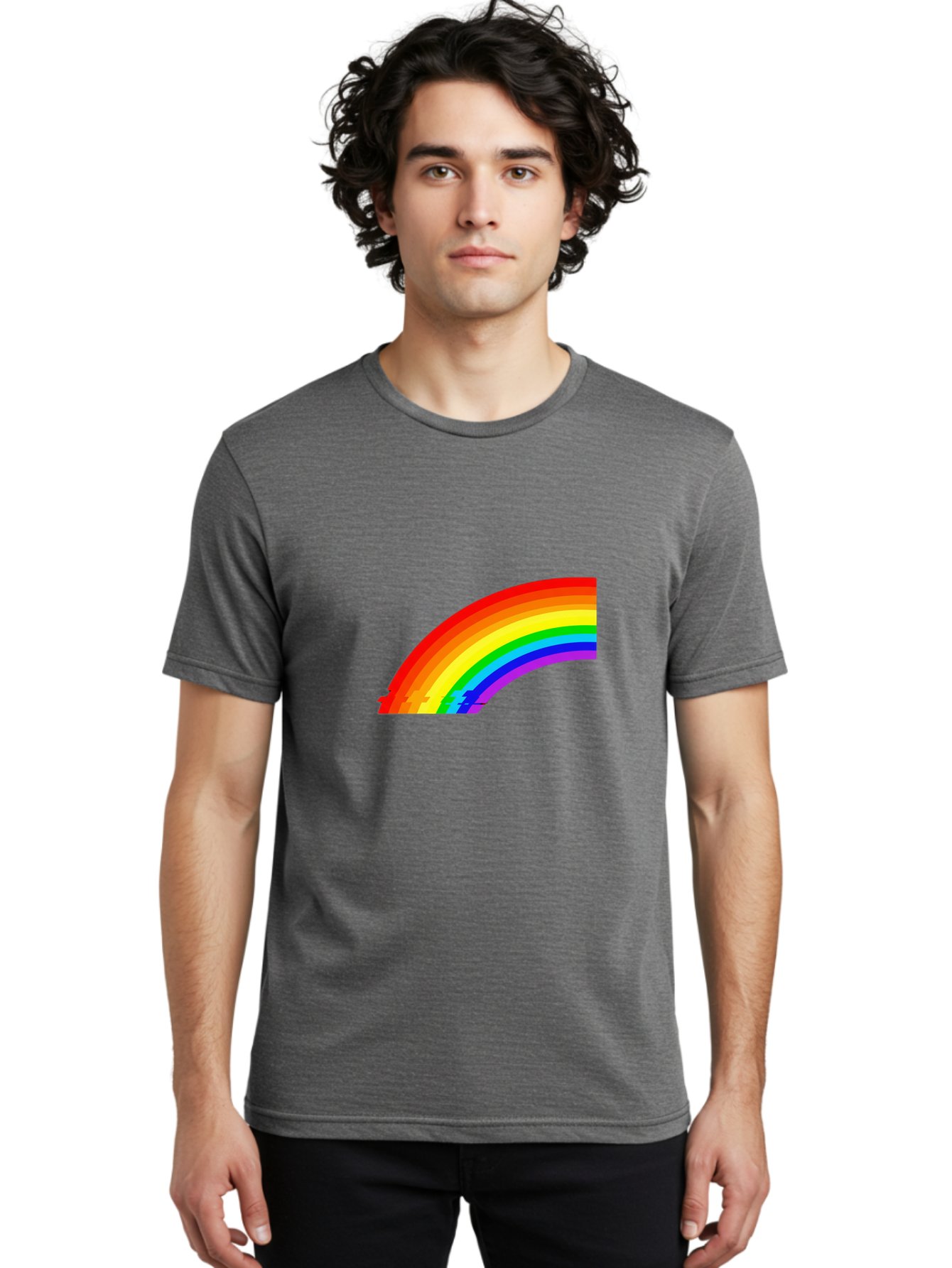 Rainbow Men'S Graphic Tee, 100% Cotton, Comfortable Casual Summer Wear, Machine Washable, Vintage Camera, Old Camera, Antique Camera, Black Camera, Classic Photography, Photography Equipment, Nostalgic Device, Film Camera, Camera Art Bai299