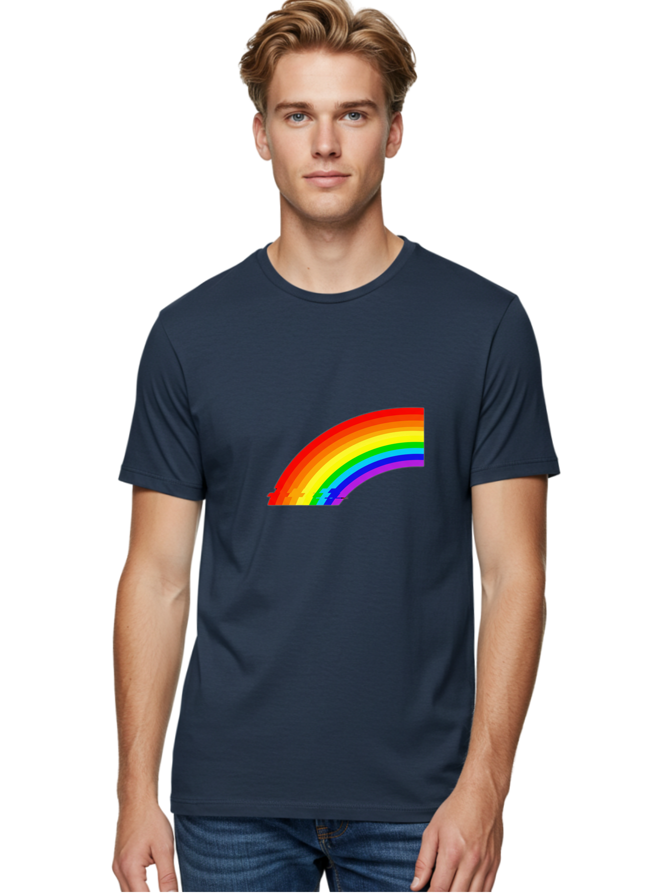 Rainbow Men'S Graphic Tee, 100% Cotton, Comfortable Casual Summer Wear, Machine Washable, Vintage Camera, Old Camera, Antique Camera, Black Camera, Classic Photography, Photography Equipment, Nostalgic Device, Film Camera, Camera Art Bai299