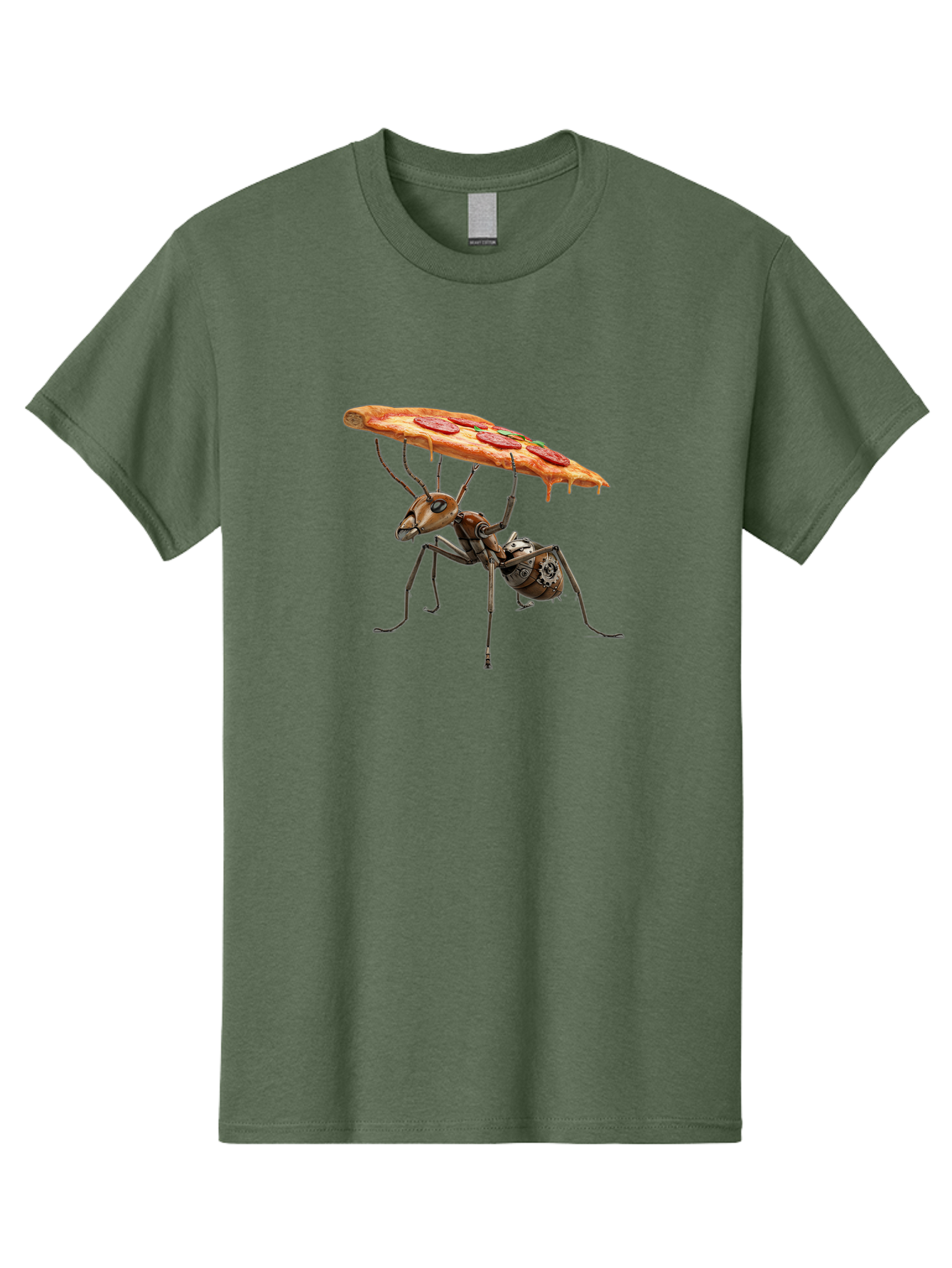 Robot-Ant-Pizza-Carrier Men'S Graphic Tee, 100% Cotton, Comfortable Casual Summer Wear, Machine Washable, Vintage Camera, Old Camera, Antique Camera, Black Camera, Classic Photography, Photography Equipment, Nostalgic Device, Film Camera, Bai303