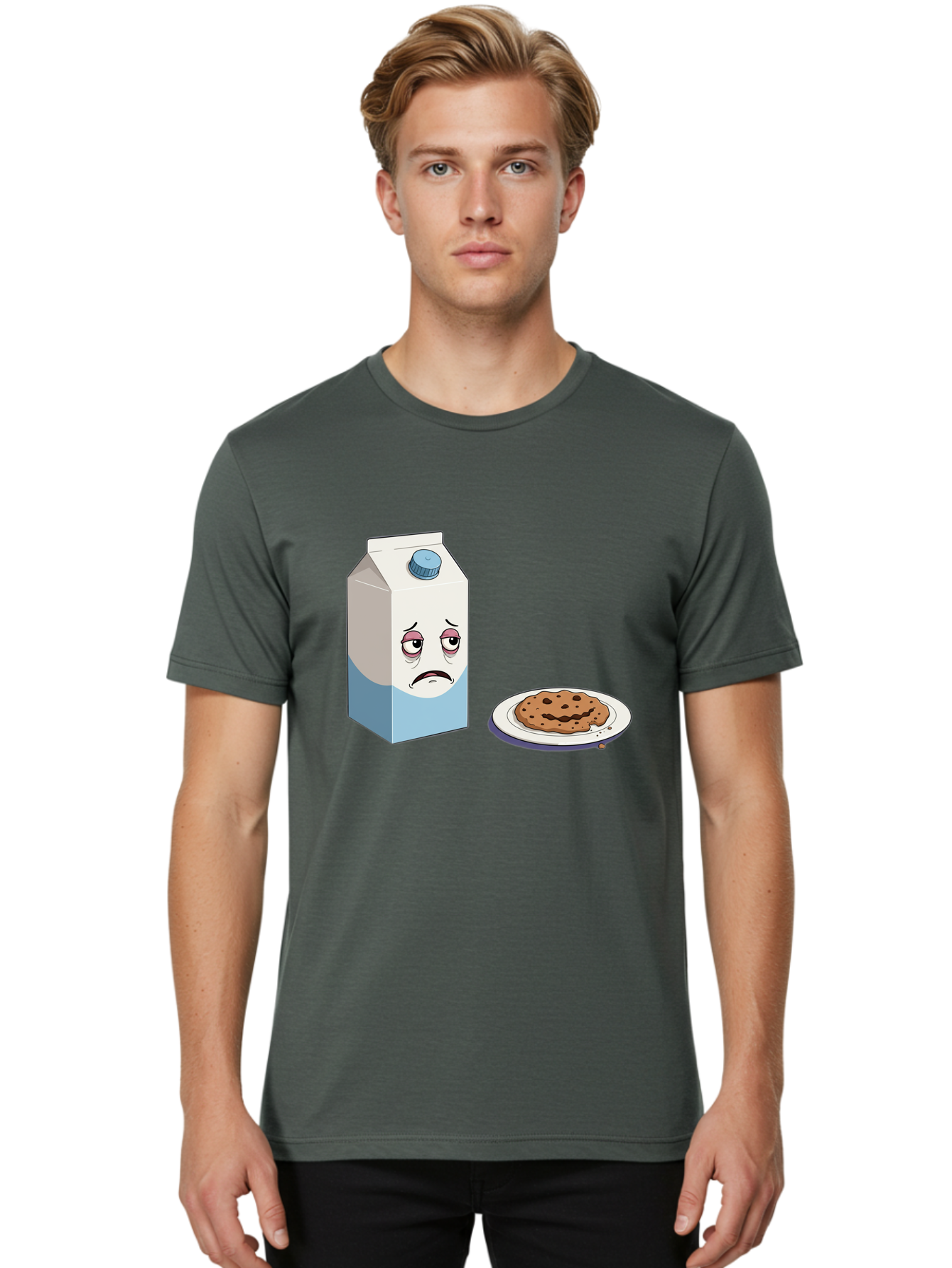 Sad-Milk-5 Men'S Graphic Tee, 100% Cotton, Comfortable Casual Summer Wear, Machine Washable, Vintage Camera, Old Camera, Antique Camera, Black Camera, Classic Photography, Photography Equipment, Nostalgic Device, Film Camera, Camera Art Bai322