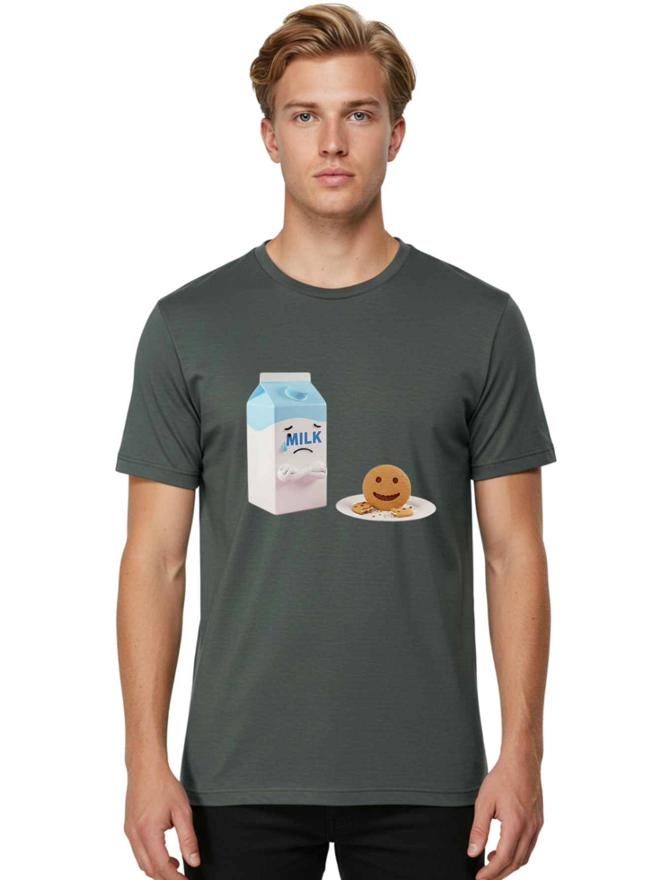 Sad-Milk-6 Men'S Graphic Tee, 100% Cotton, Comfortable Casual Summer Wear, Machine Washable, Vintage Camera, Old Camera, Antique Camera, Black Camera, Classic Photography, Photography Equipment, Nostalgic Device, Film Camera, Camera Art Bai323