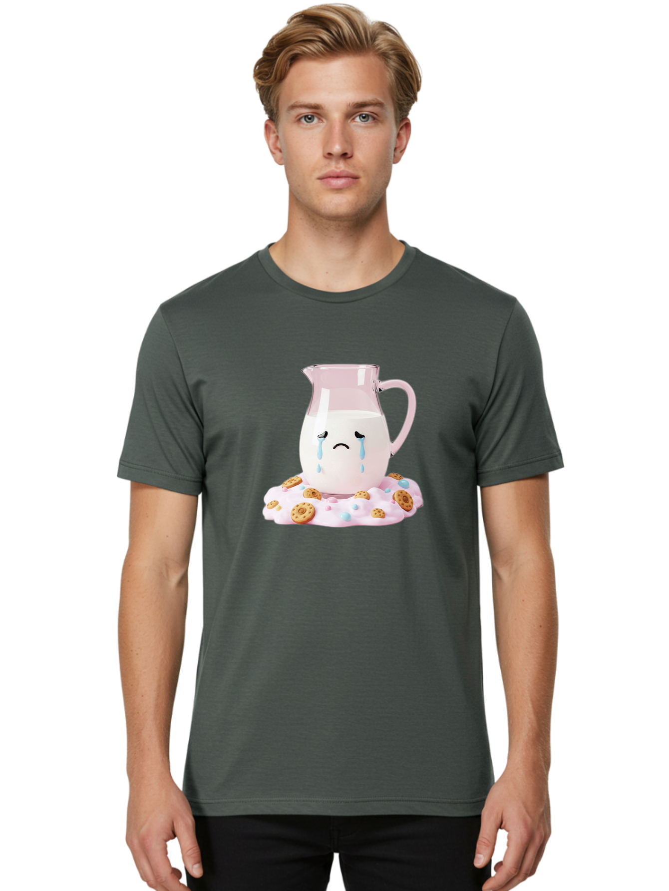 Sad-Milk-Jug Men'S Graphic Tee, 100% Cotton, Comfortable Casual Summer Wear, Machine Washable, Vintage Camera, Old Camera, Antique Camera, Black Camera, Classic Photography, Photography Equipment, Nostalgic Device, Film Camera, Camera Art Bai335