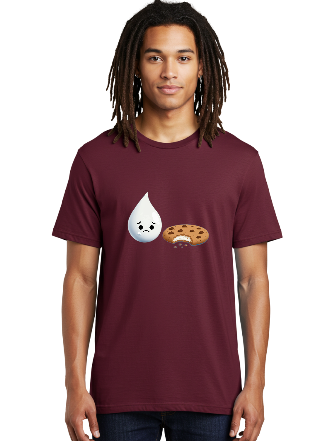 Sad-Water-Droplet-And-Cookie Men'S Graphic Tee, 100% Cotton, Comfortable Casual Summer Wear, Machine Washable, Vintage Camera, Old Camera, Antique Camera, Black Camera, Classic Photography, Photography Equipment, Nostalgic Device, Film Camera, Bai344